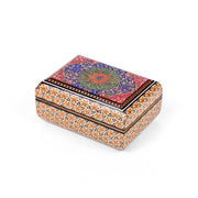 Jewelry Box – Size 10×14 – Round Top and Bottom – Parvaroo Design – Inside Khatam - Meraas Gallery