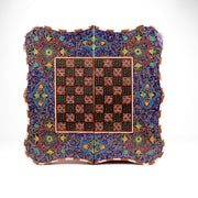 Backgammon & Chess Board – Size 50 – Dalbar Frame – Tazhib Mother - of - Pearl Design - 02 - Meraas Gallery