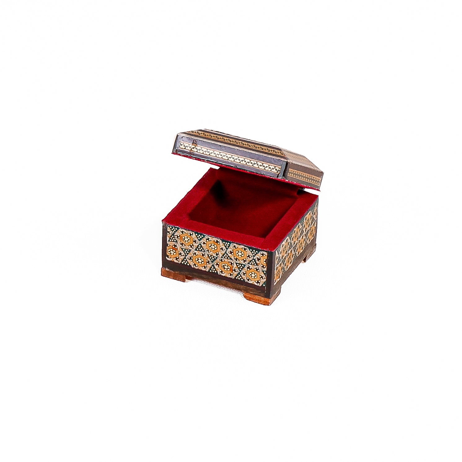 Box – Size 6×6 – Premium Studded Khatam – Inside Velvet - Meraas Gallery