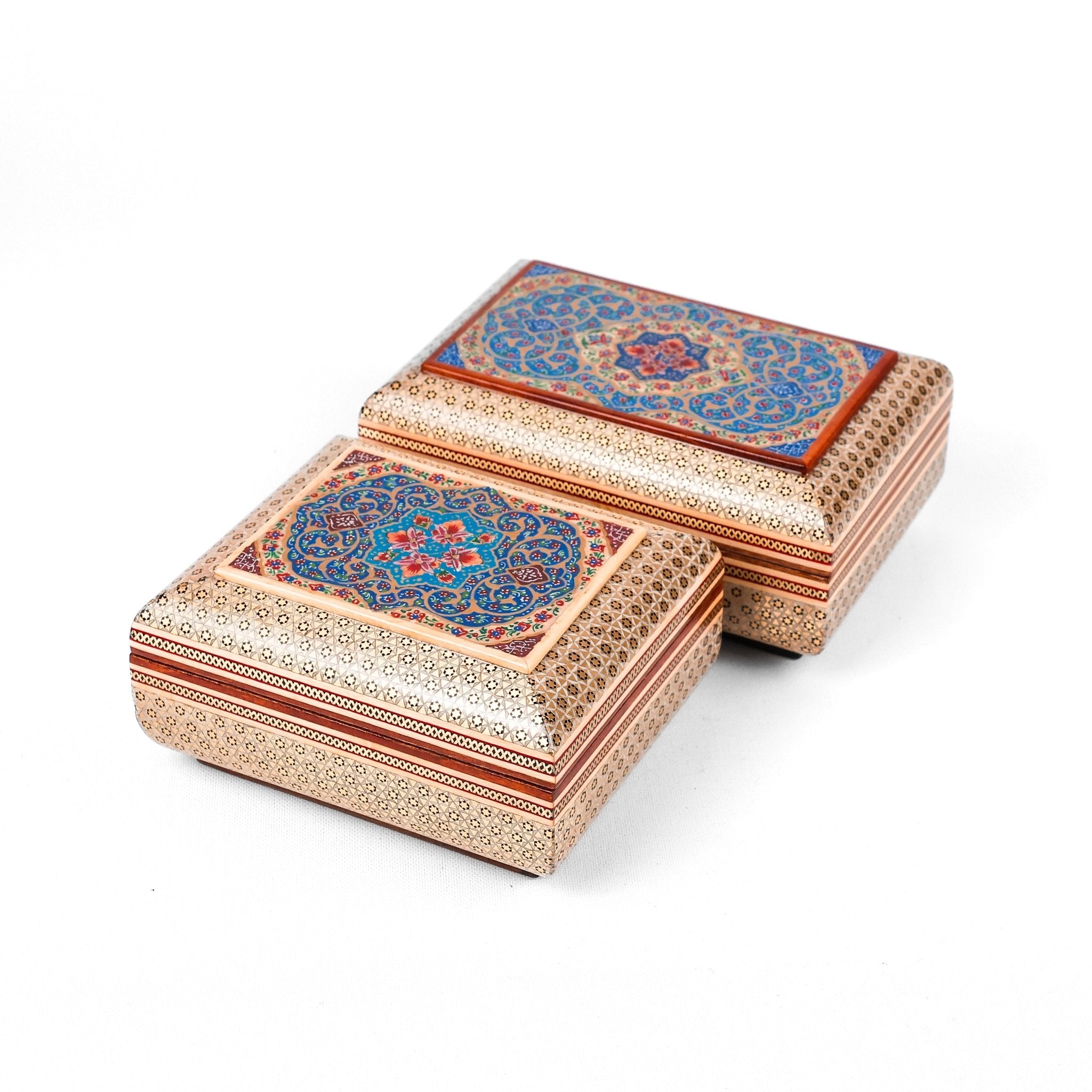 Premium Fully - Glass Rosary Box – Medium – Tazhib Design - Meraas Gallery