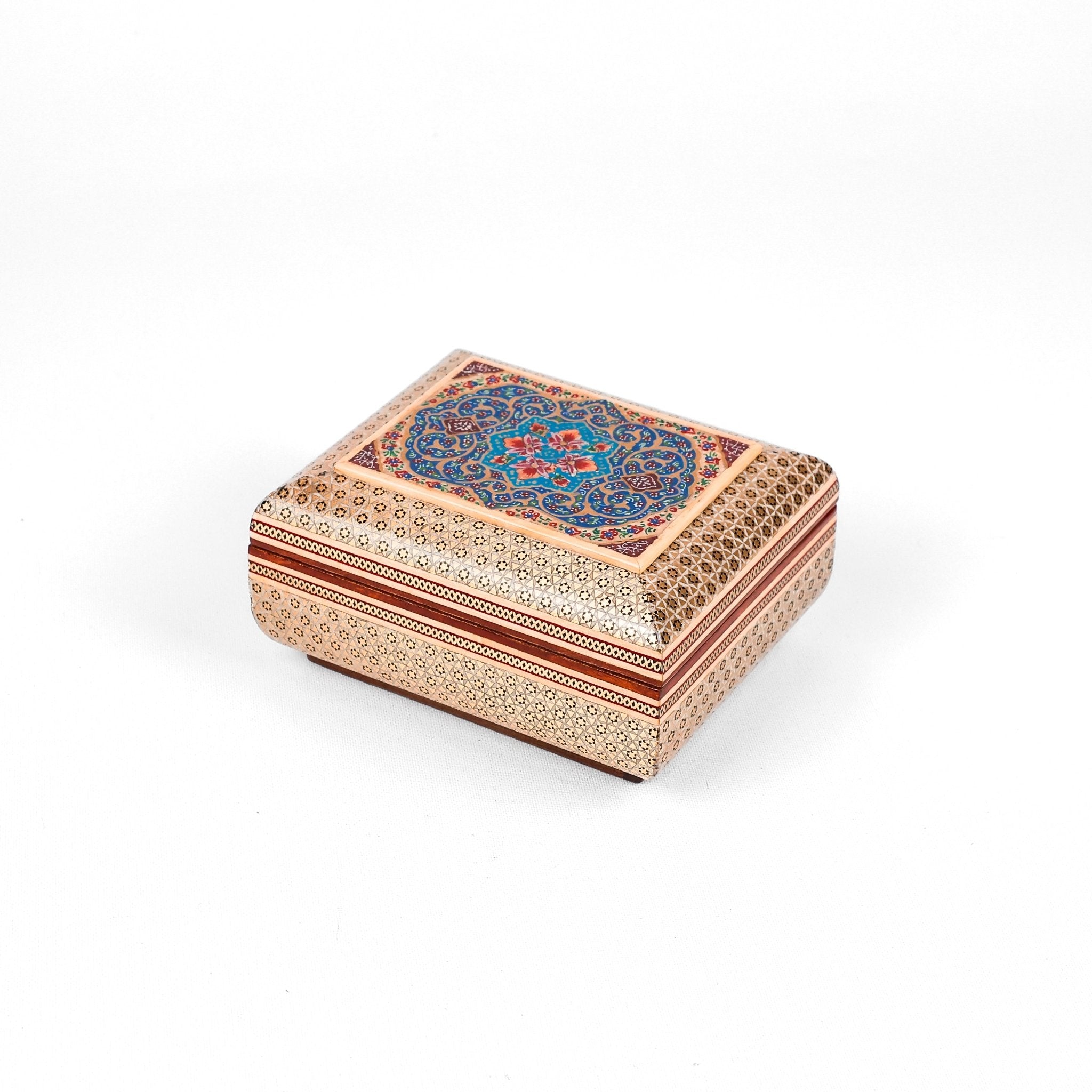 Premium Fully - Glass Rosary Box – Medium – Tazhib Design - Meraas Gallery