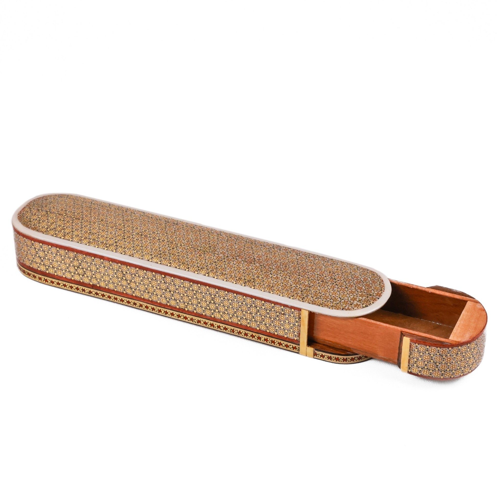 Sliding Pen Case – Size 30 – Khatam Design - 01 - Meraas Gallery