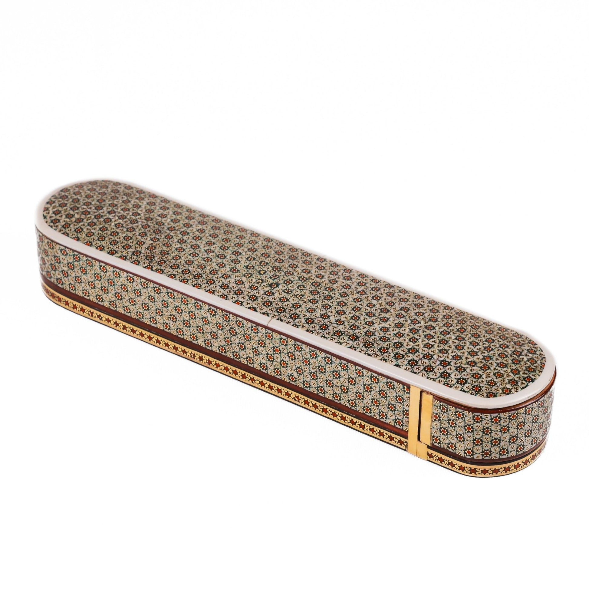 Sliding Pen Case – Size 30 – Khatam Design - 01 - Meraas Gallery