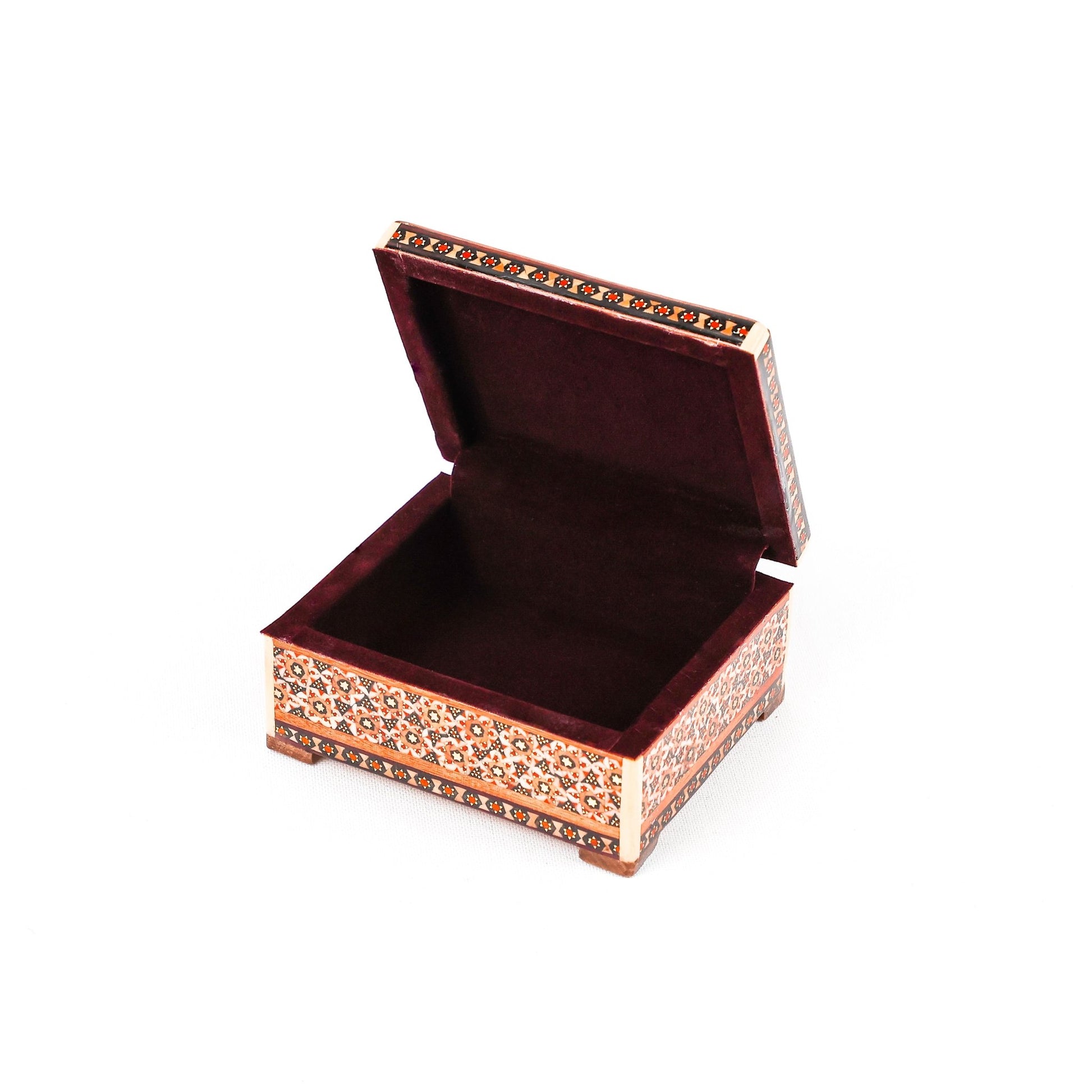 Jewelry Box – Size 10×12 – Tazhib Painting – Inside Velvet - Meraas Gallery