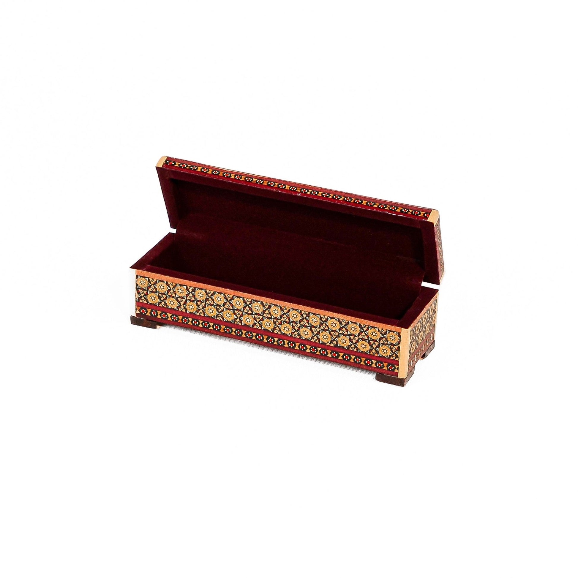 Hinged Pen Case – Size 20 – Khatam Parvaroo Design - Meraas Gallery