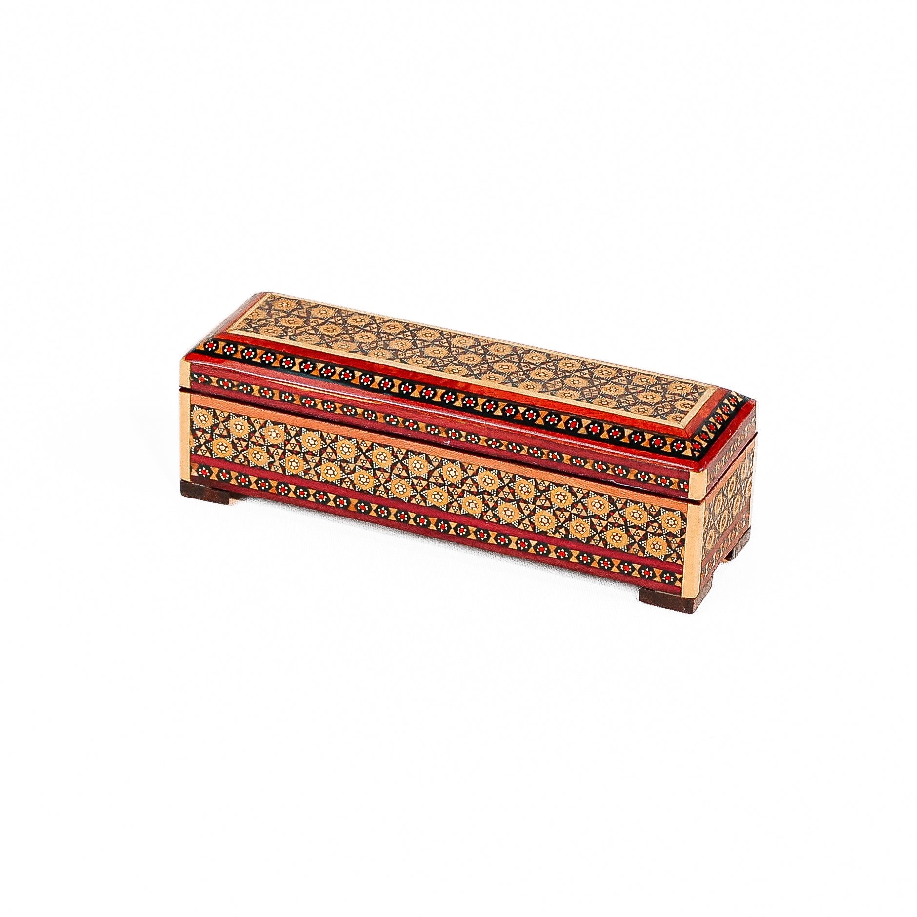 Hinged Pen Case – Size 20 – Khatam Parvaroo Design - Meraas Gallery