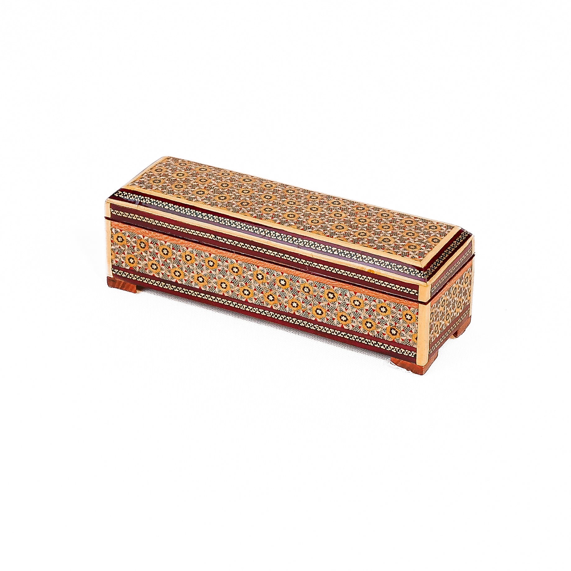 Hinged Pen Case – Size 20 – Khatam Parvaroo Design - Meraas Gallery