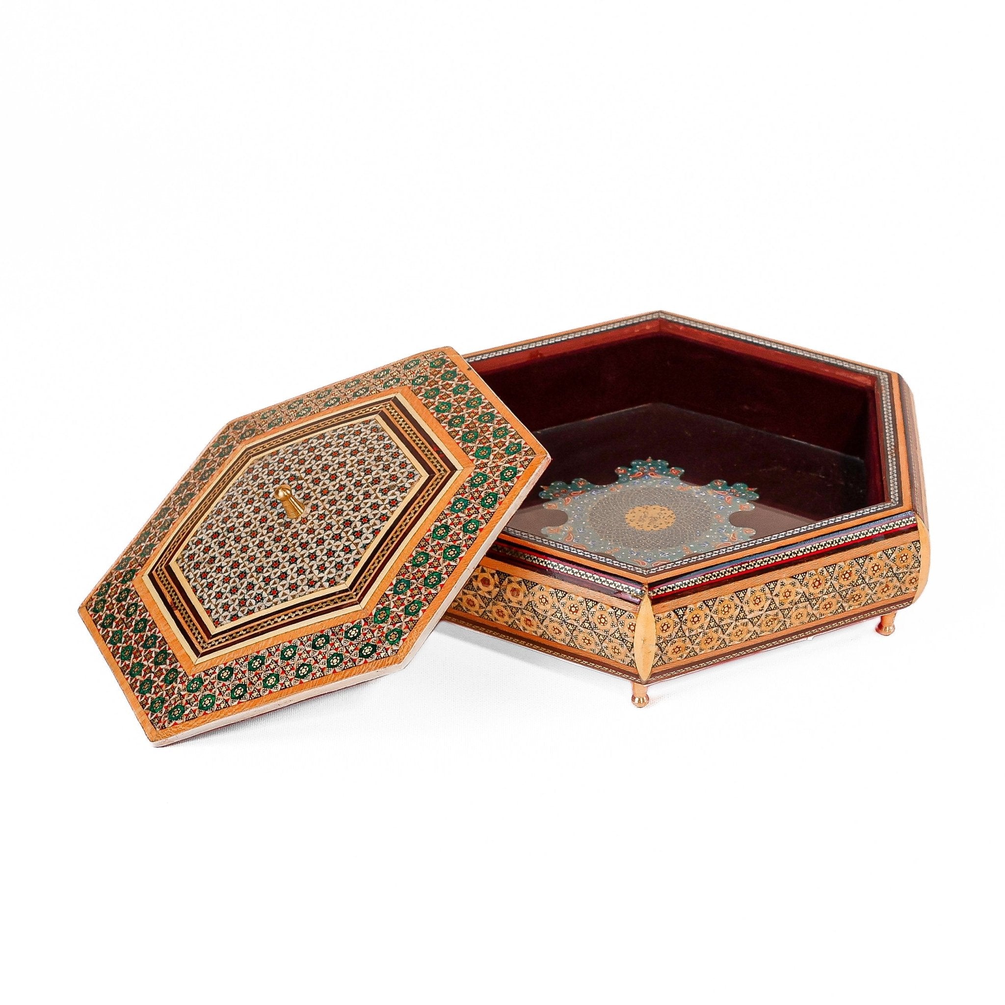 8 - Sided Candy Dish – Inside Velvet – Double Lid – Size 1 - Meraas Gallery