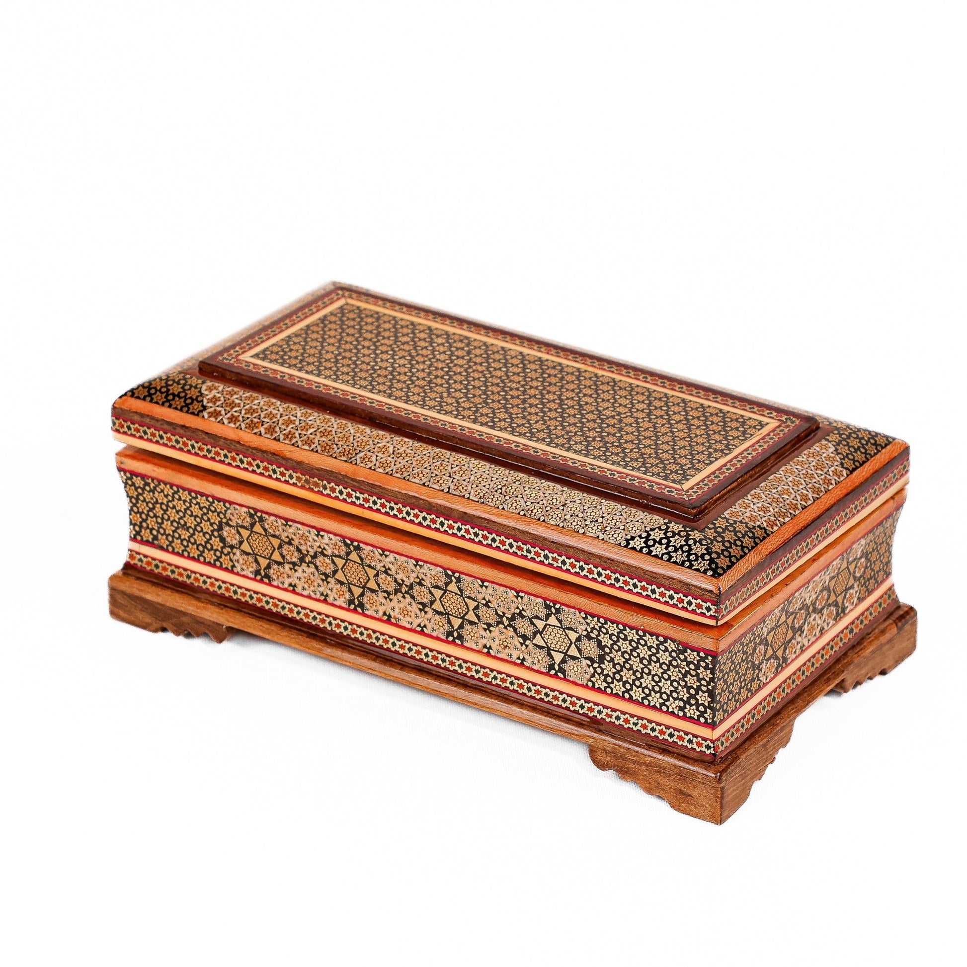 Cutlery Box with Hinge – Wire Star Khatam – With Base - 01 - Meraas Gallery