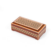 Rectangular Box – Size 10×20 – Studded Khatam – Inside Velvet - Meraas Gallery