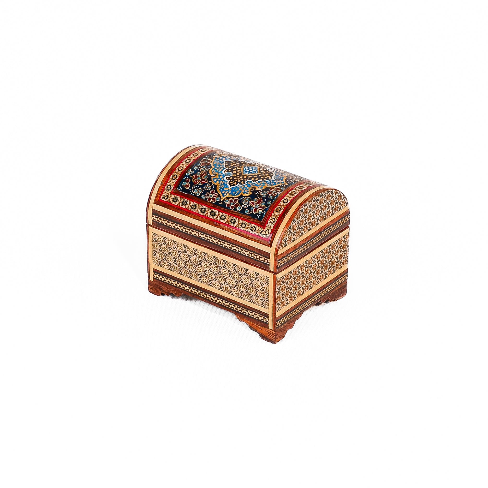 Small Chest Box – Size 7×9 – Inside Velvet – Khatam Design - Meraas Gallery