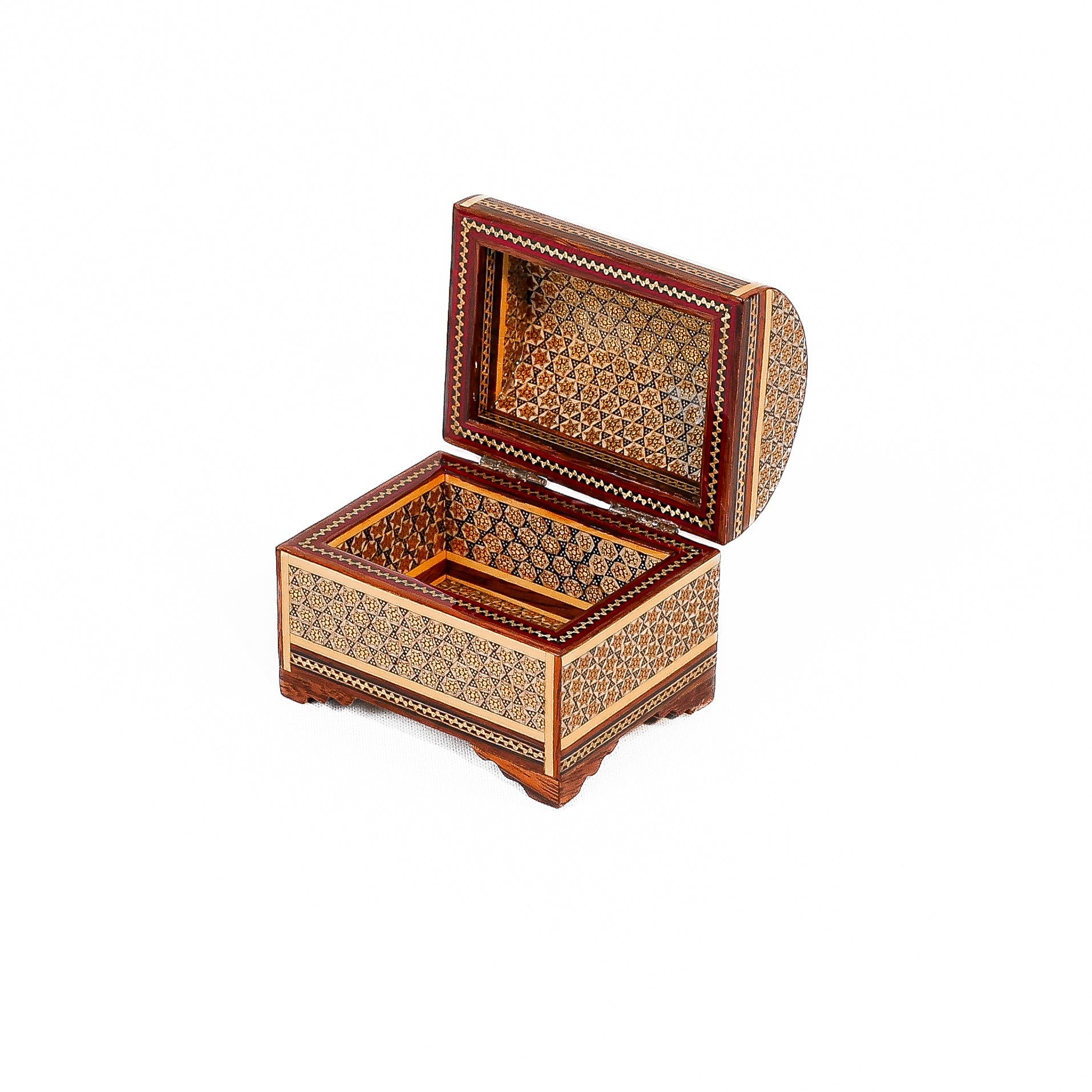 Small Chest Box – Size 7×9 – Inside Velvet – Khatam Design - Meraas Gallery