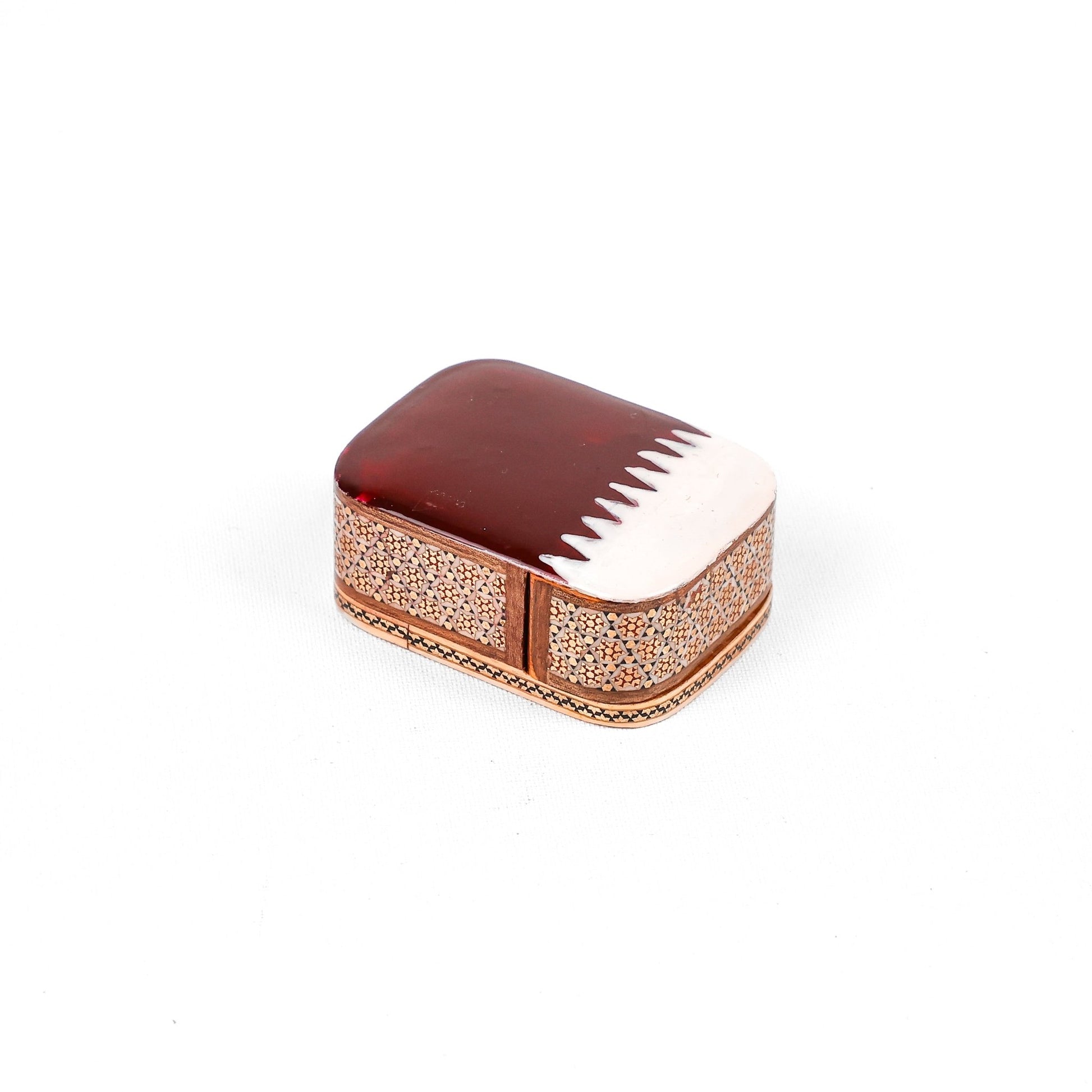 Sliding Coin Box – Round – Tazhib Design - 02 - Meraas Gallery