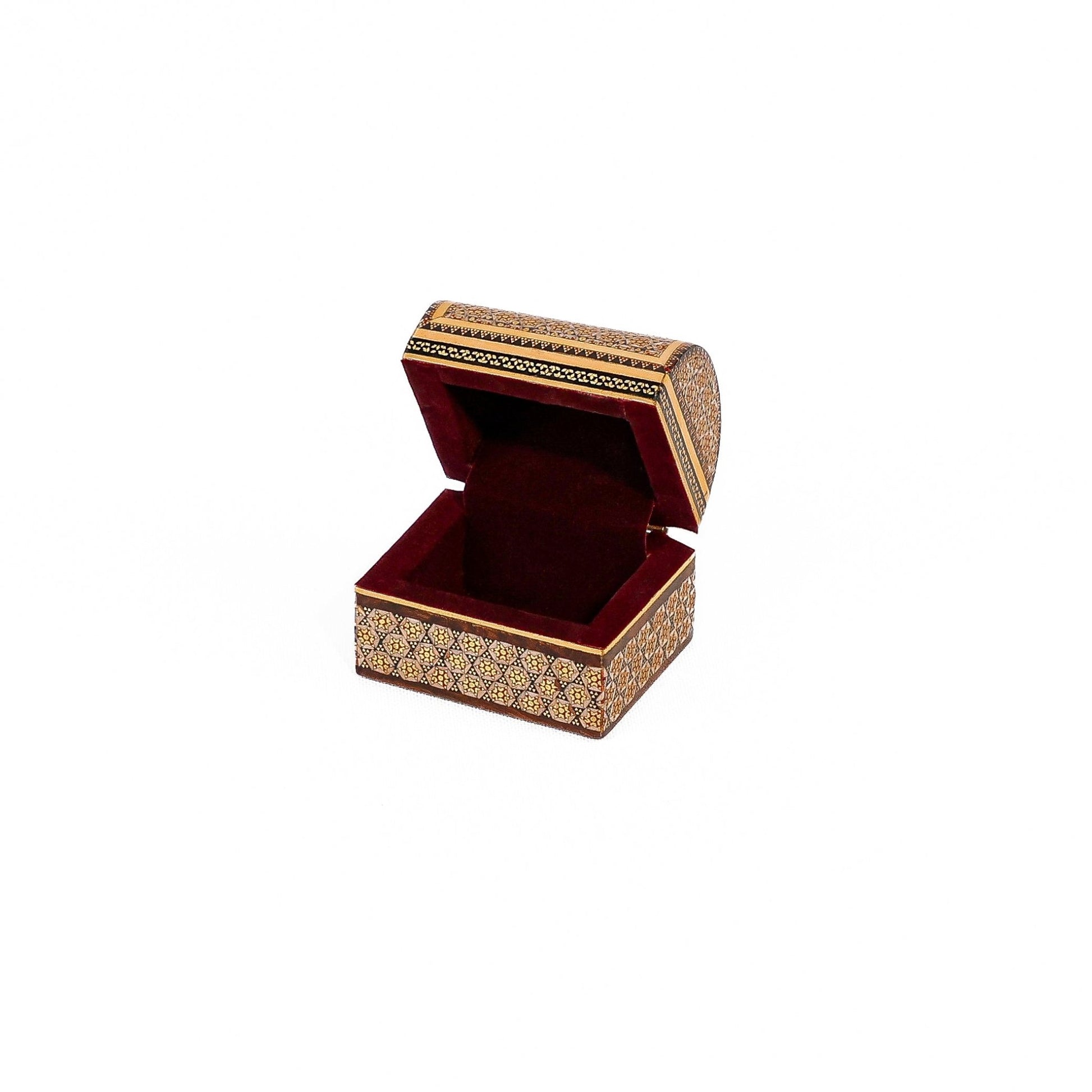 Mini Chest Box – Size 7×9 – Inside Velvet – Khatam Design - Meraas Gallery