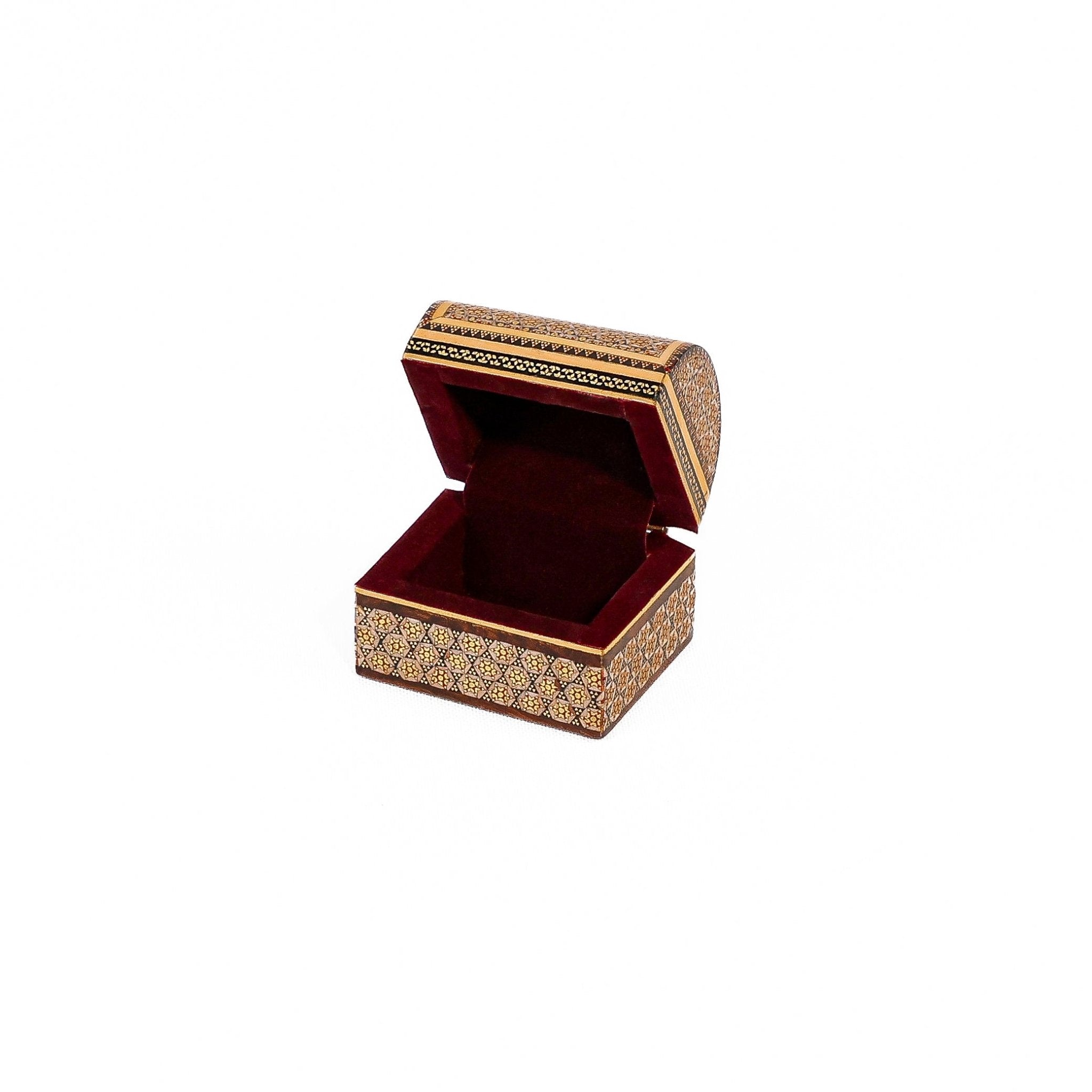 Mini Chest Box – Size 7×9 – Inside Velvet – Khatam Design - Meraas Gallery