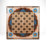 Backgammon & Chess Board – Size 50 – Premium Round Edge – Chogan Design - 02 - Meraas Gallery