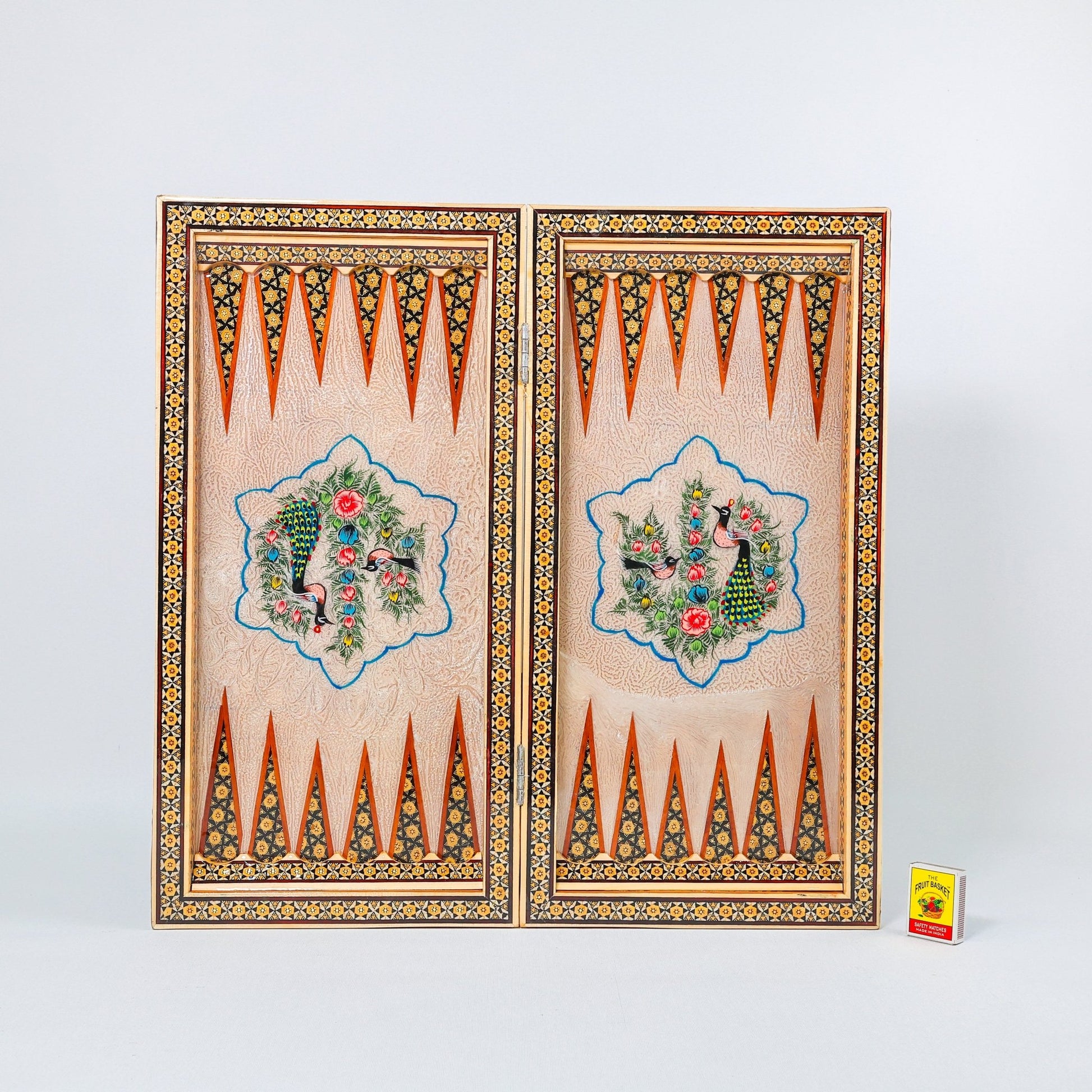 Backgammon & Chess Board – Size 50 – Premium Round Edge – Chogan Design - 05 - Meraas Gallery