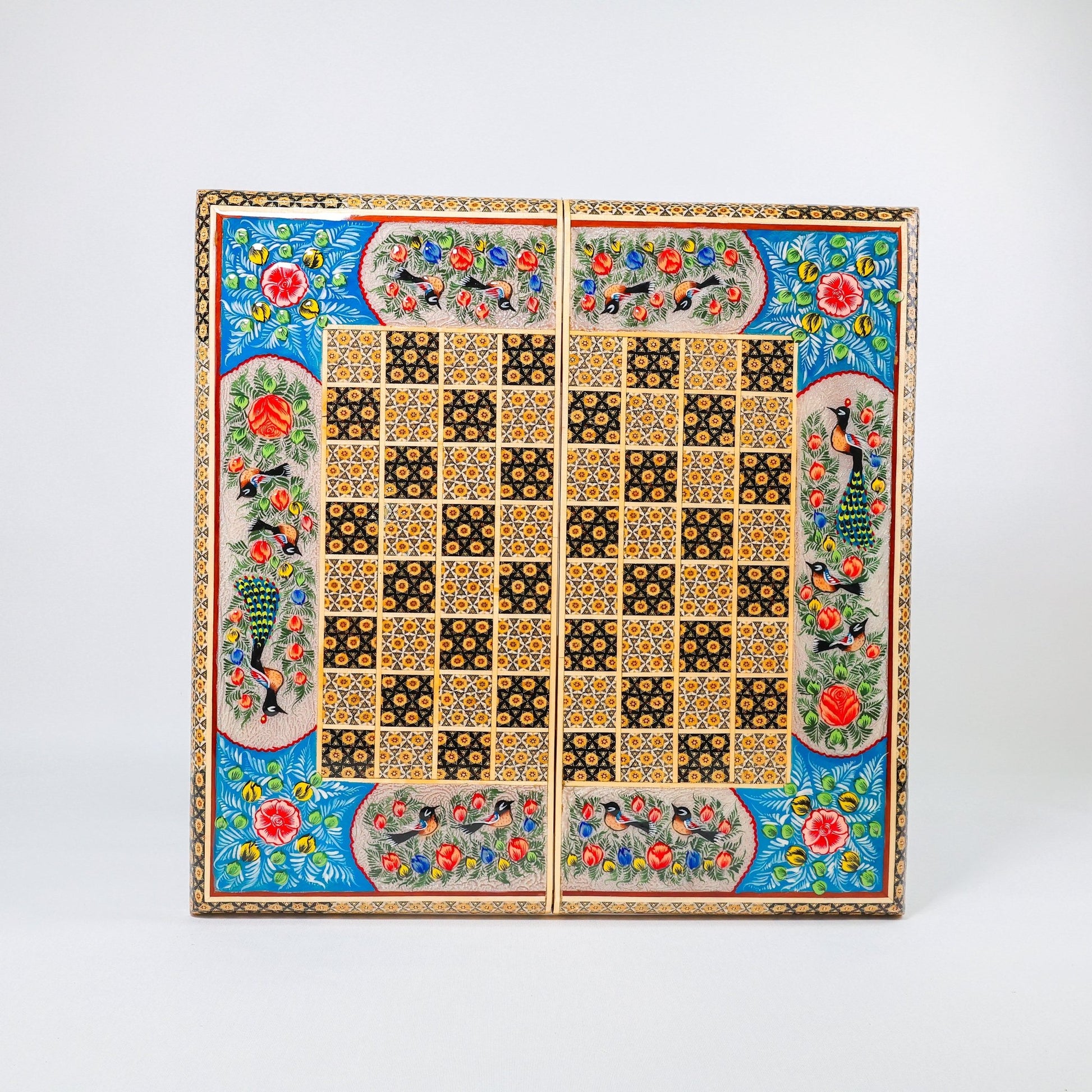 Backgammon & Chess Board – Size 50 – Premium Round Edge – Chogan Design - 05 - Meraas Gallery