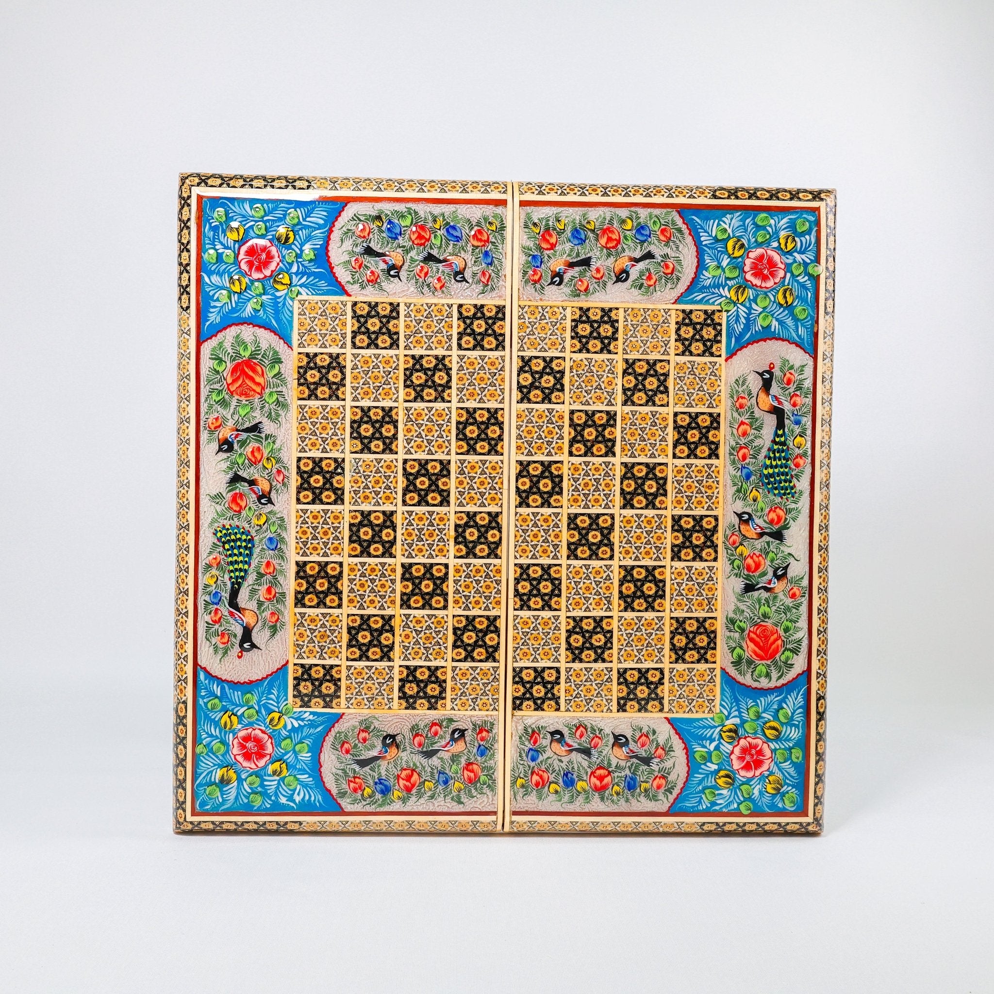 Backgammon & Chess Board – Size 50 – Premium Round Edge – Chogan Design - 05 - Meraas Gallery