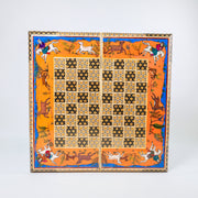 Backgammon & Chess Board – Size 50 – Premium Round Edge – Chogan Design - 08 - Meraas Gallery