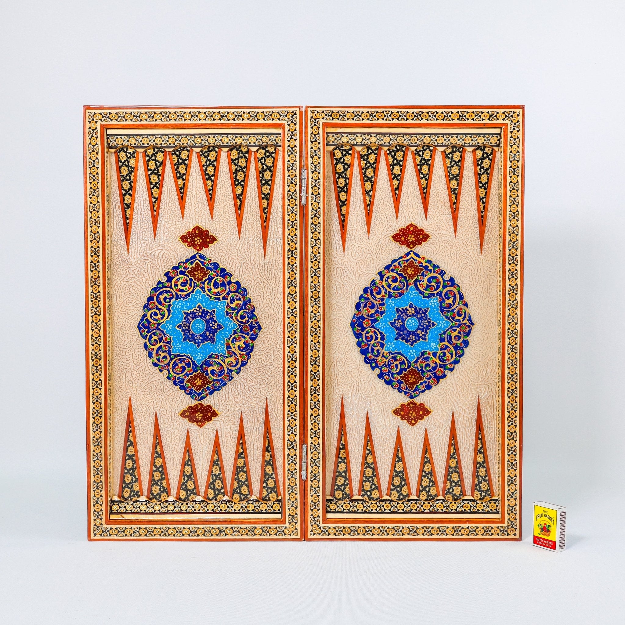 Backgammon & Chess Board – Size 50 – Premium Round Edge – Chogan Design - 10 - Meraas Gallery