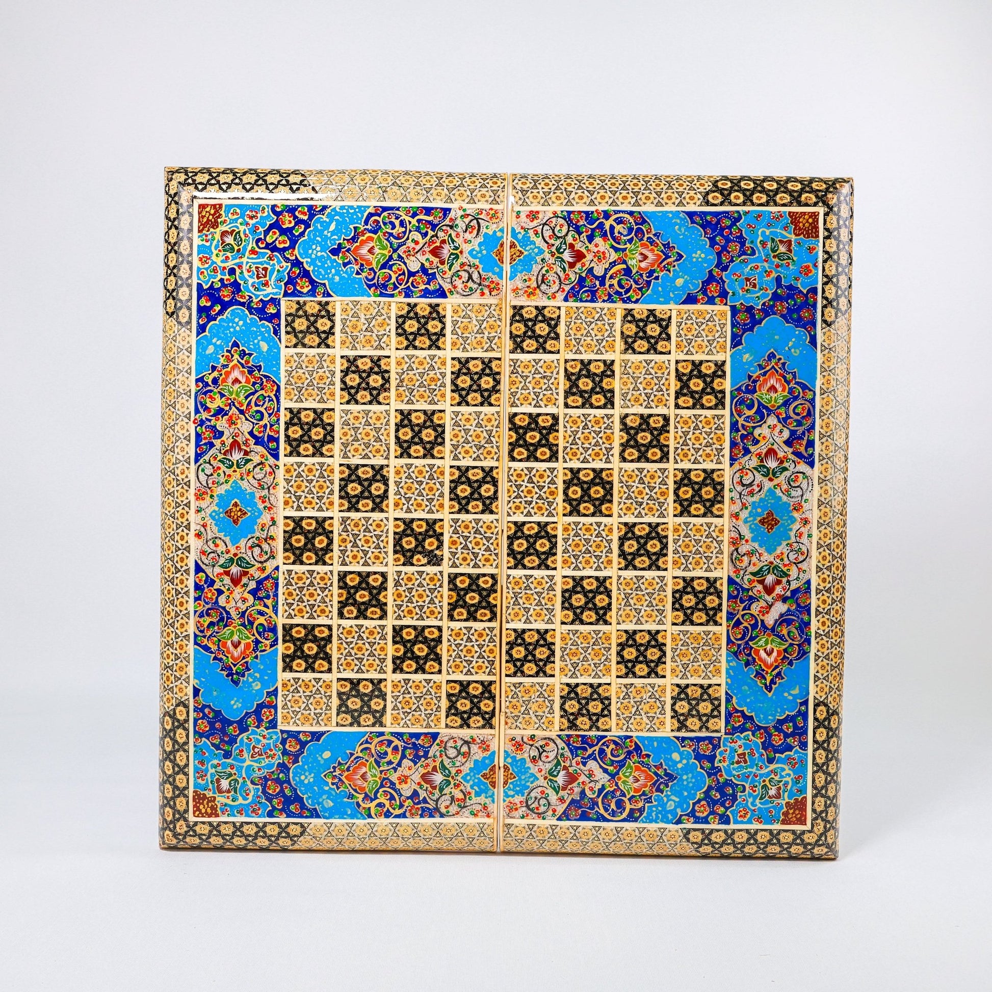 Backgammon & Chess Board – Size 50 – Premium Round Edge – Chogan Design - 10 - Meraas Gallery