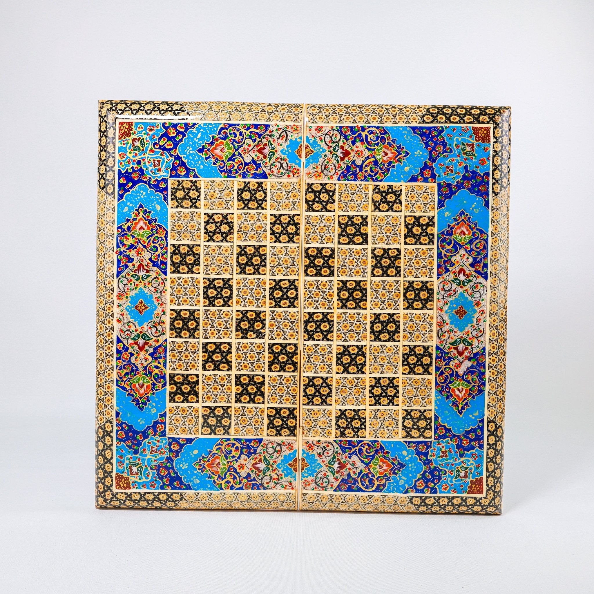 Backgammon & Chess Board – Size 50 – Premium Round Edge – Chogan Design - 10 - Meraas Gallery