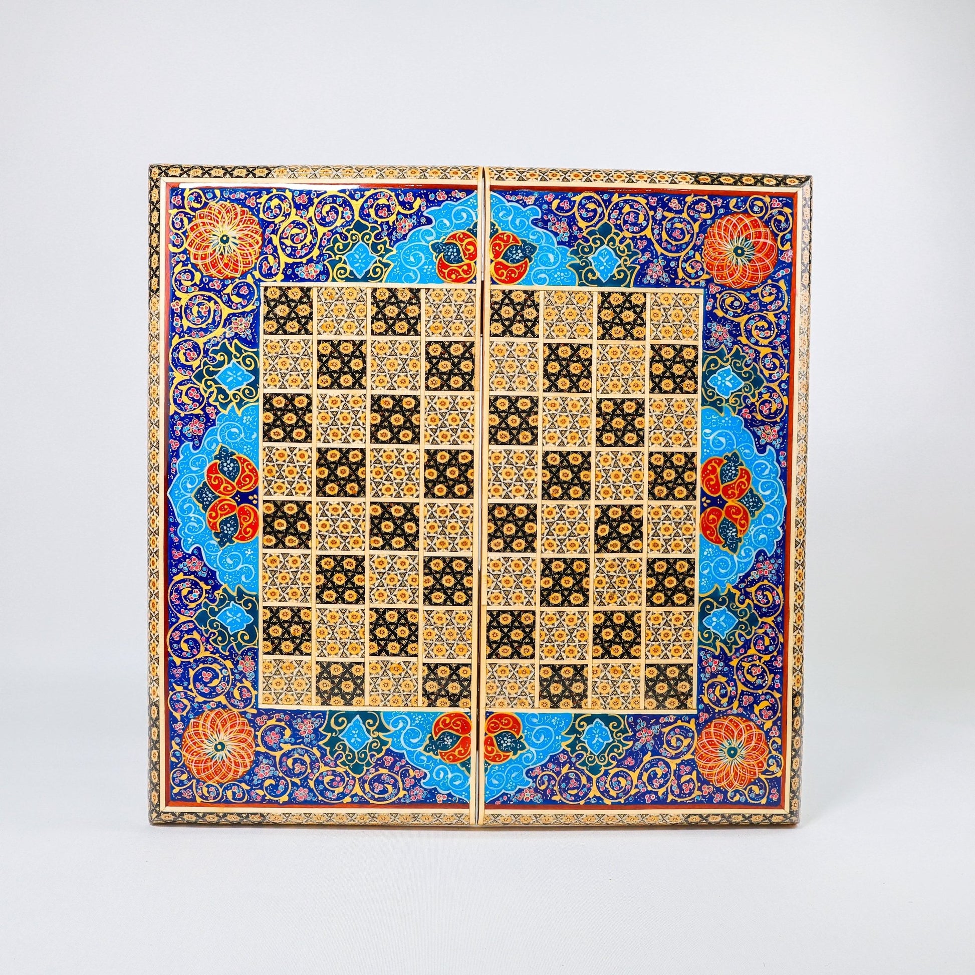 Backgammon & Chess Board – Size 50 – Premium Round Edge – Chogan Design - 11 - Meraas Gallery