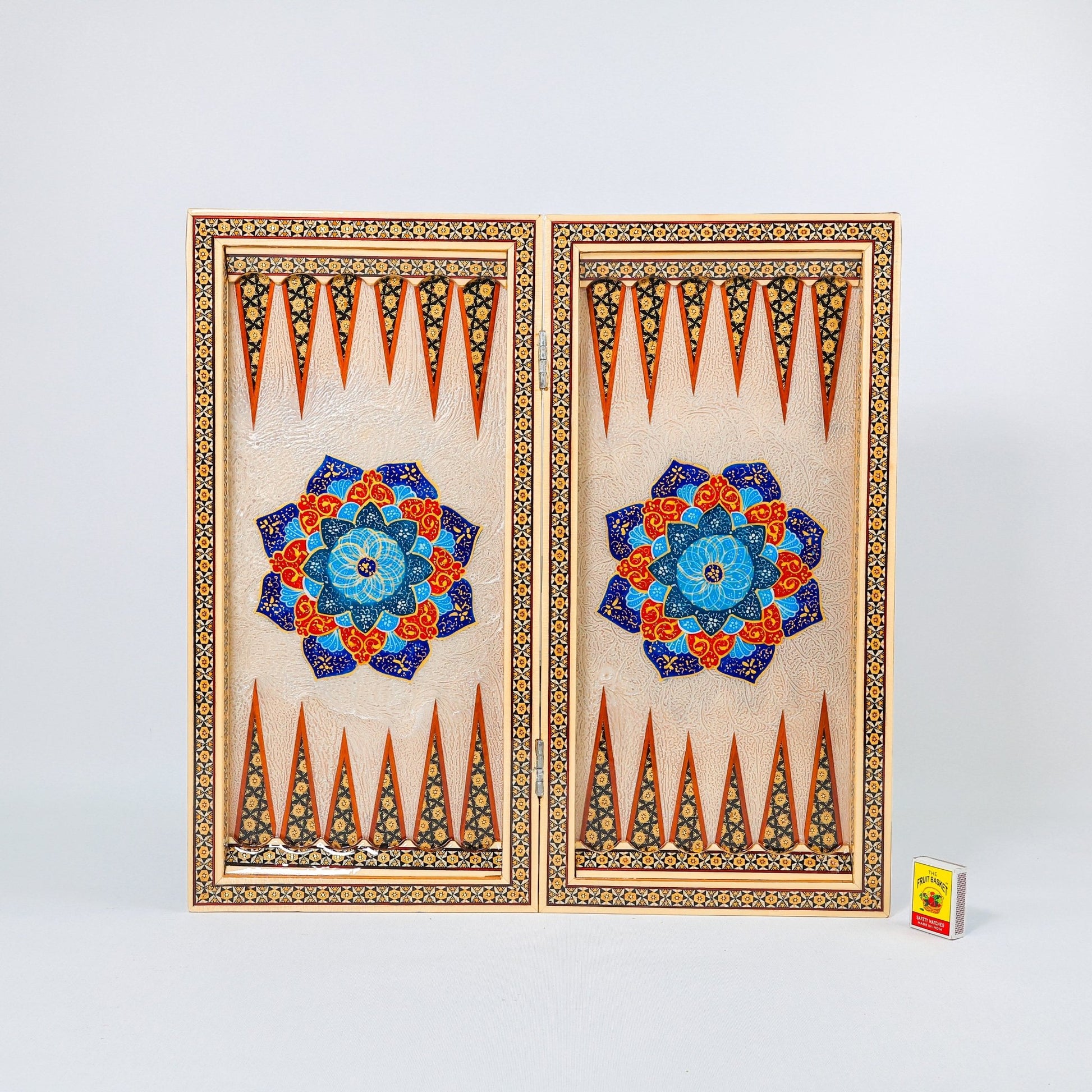 Backgammon & Chess Board – Size 50 – Premium Round Edge – Chogan Design - 11 - Meraas Gallery