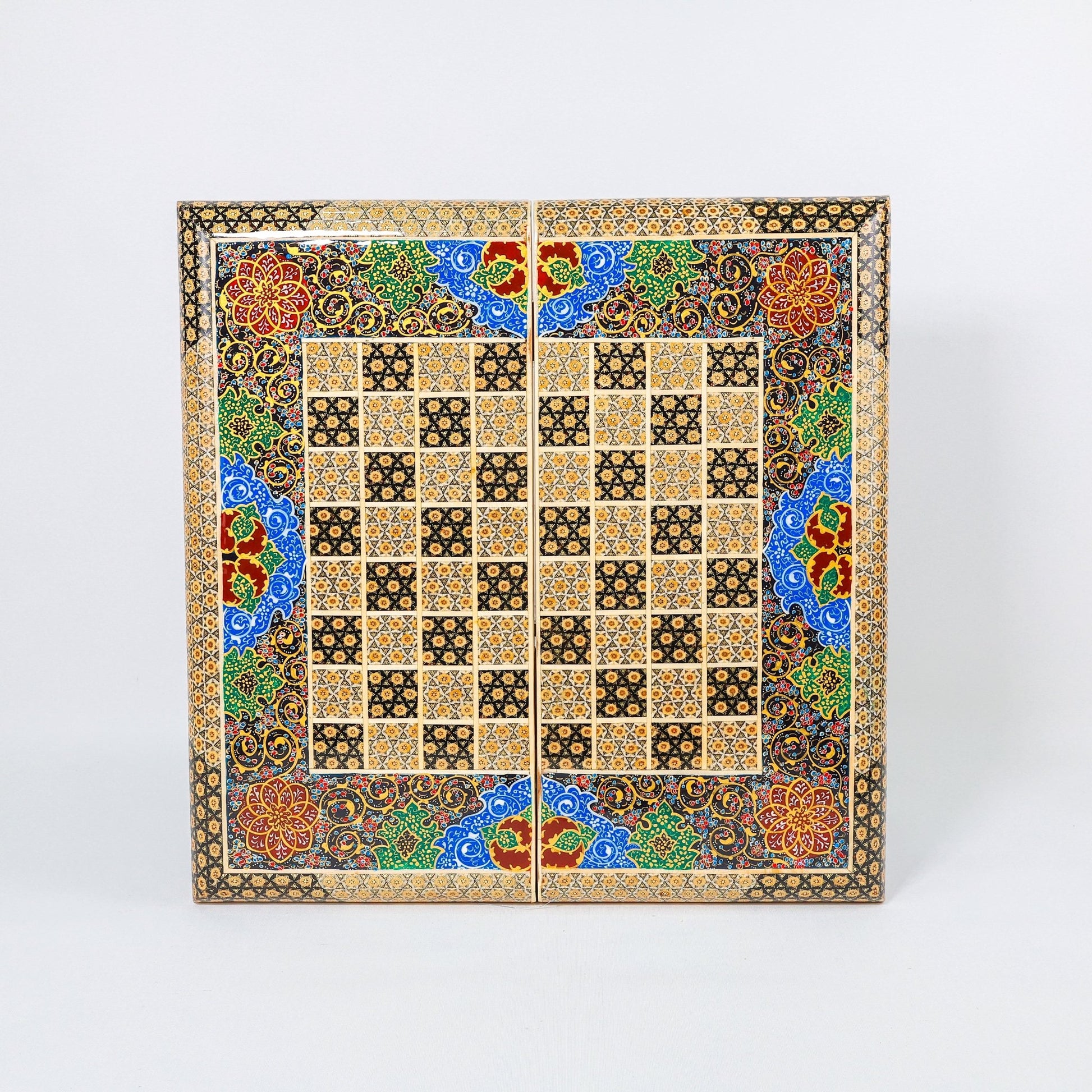 Backgammon & Chess Board – Size 50 – Premium Round Edge – Chogan Design - 12 - Meraas Gallery