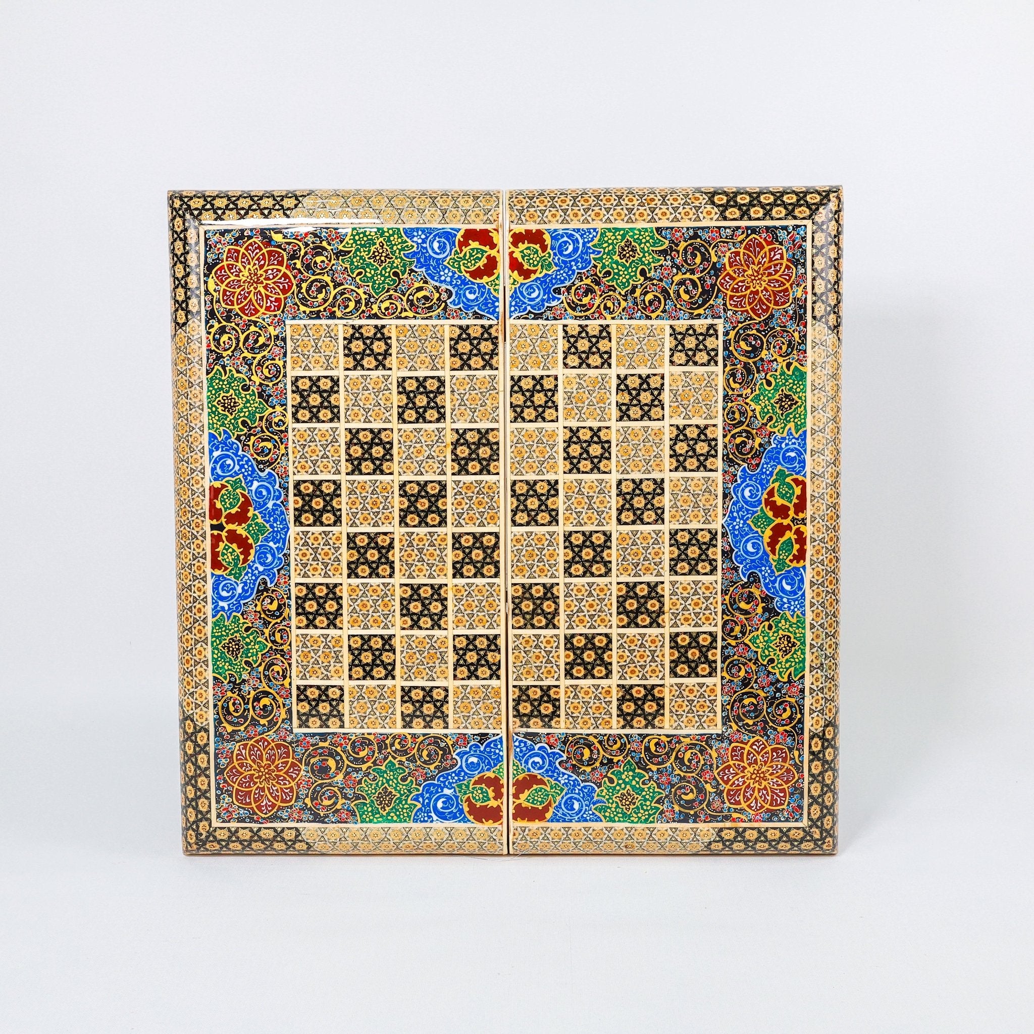 Backgammon & Chess Board – Size 50 – Premium Round Edge – Chogan Design - 12 - Meraas Gallery