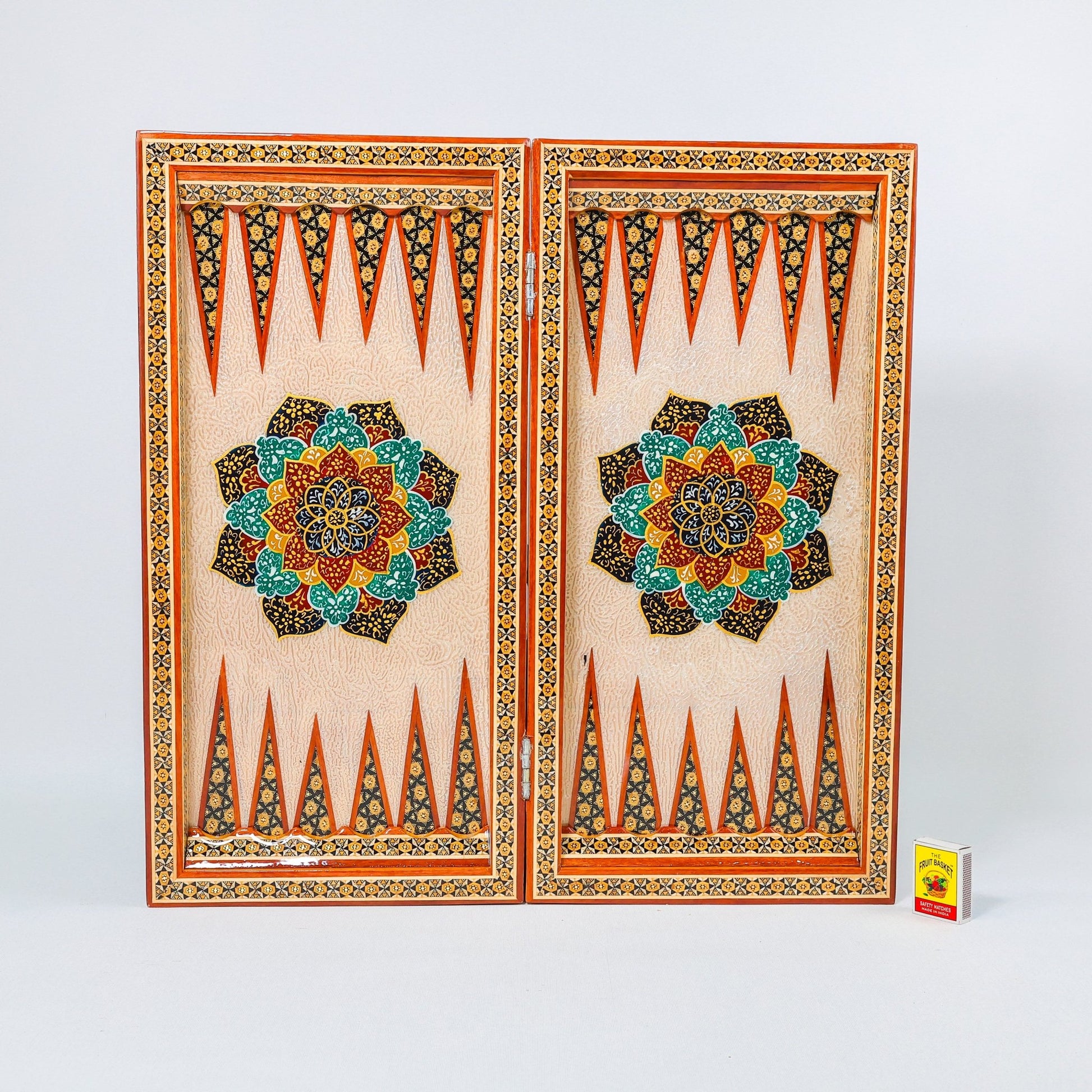 Backgammon & Chess Board – Size 50 – Premium Round Edge – Chogan Design - 12 - Meraas Gallery