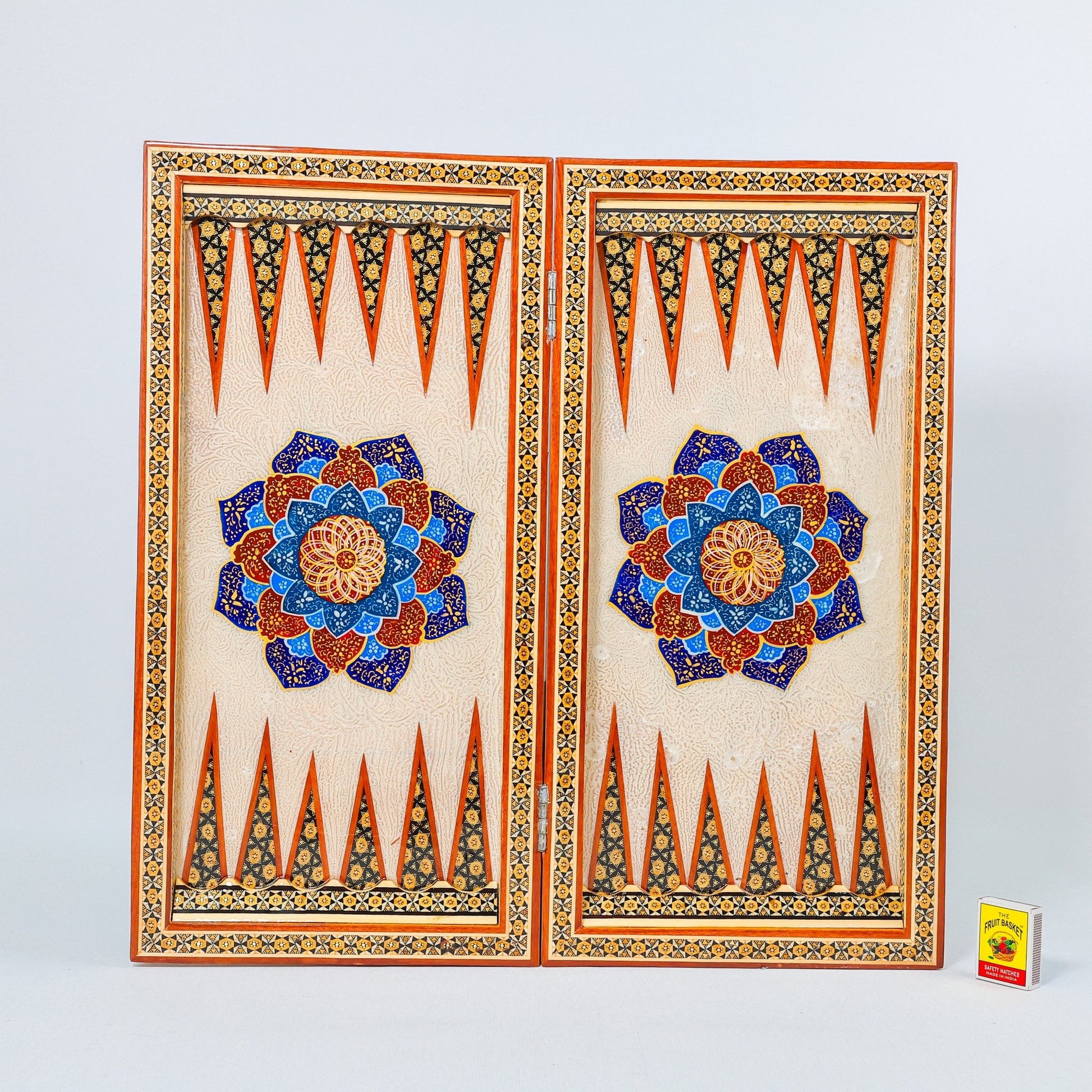 Backgammon & Chess Board – Size 50 – Premium Round Edge – Chogan Design - 13 - Meraas Gallery