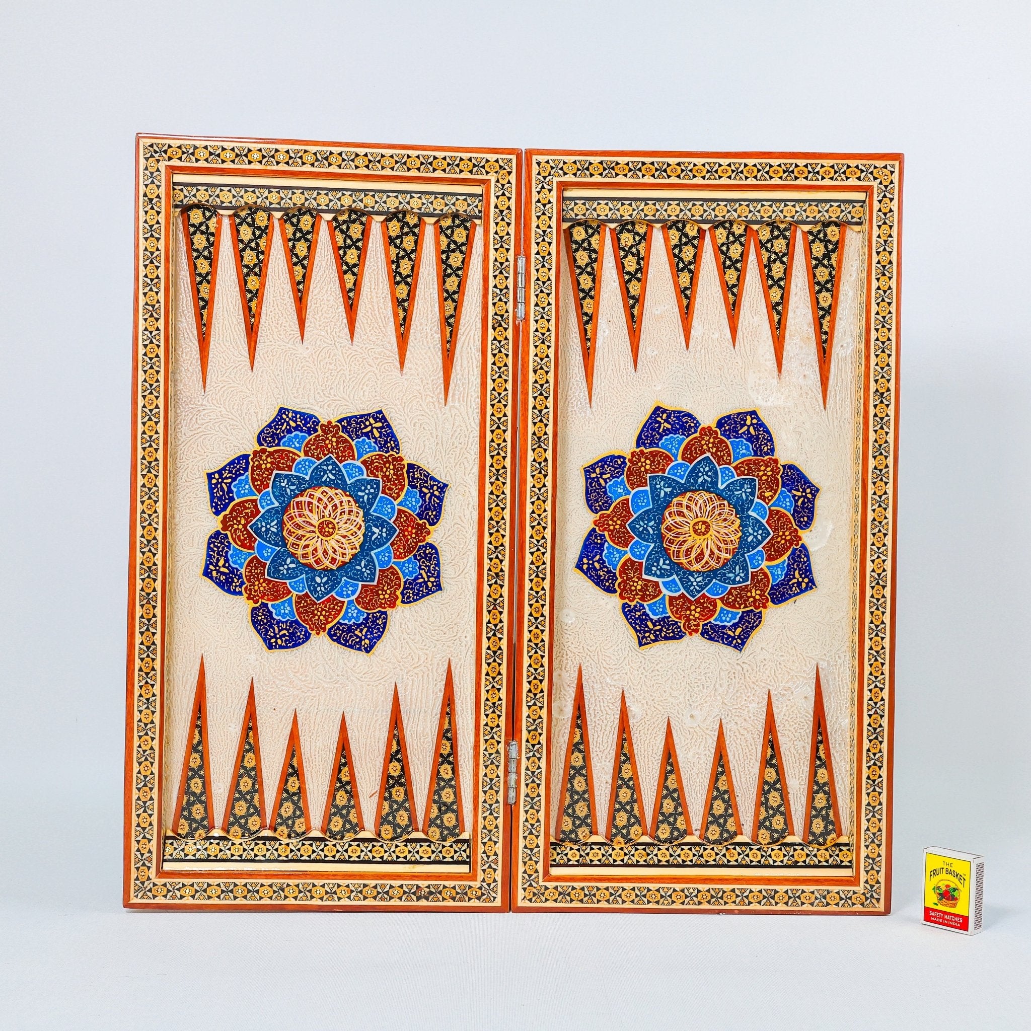 Backgammon & Chess Board – Size 50 – Premium Round Edge – Chogan Design - 13 - Meraas Gallery