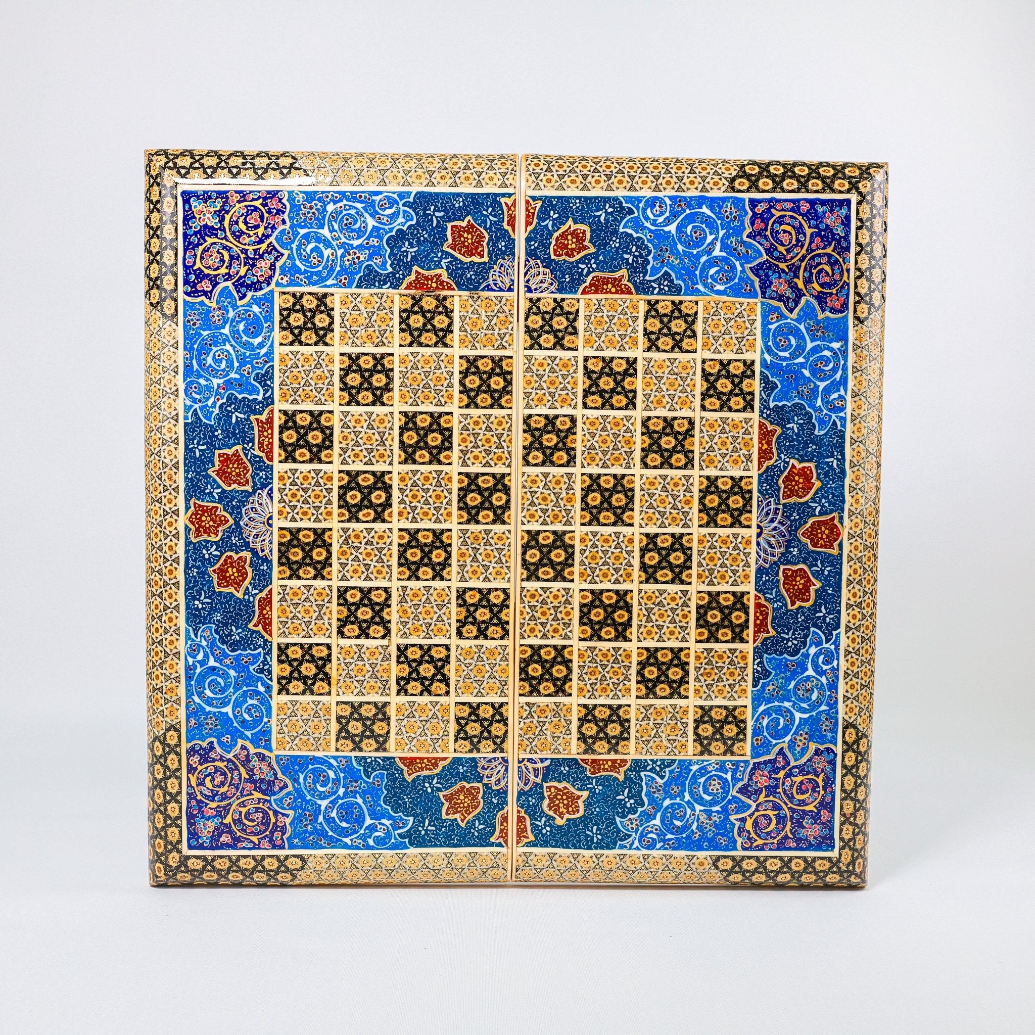 Backgammon & Chess Board – Size 50 – Premium Round Edge – Chogan Design - 13 - Meraas Gallery