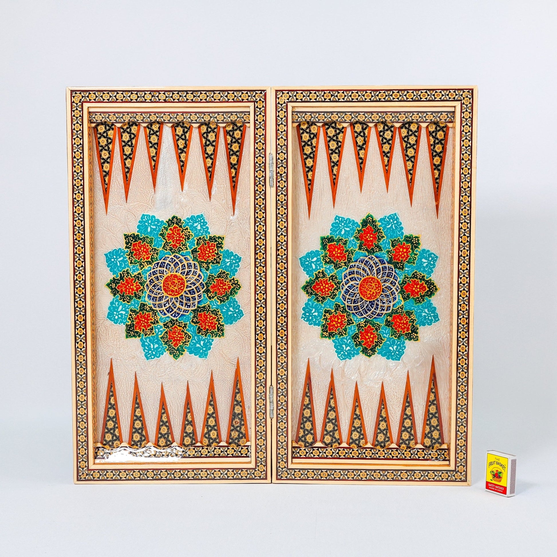 Backgammon & Chess Board – Size 50 – Premium Round Edge – Chogan Design - 14 - Meraas Gallery