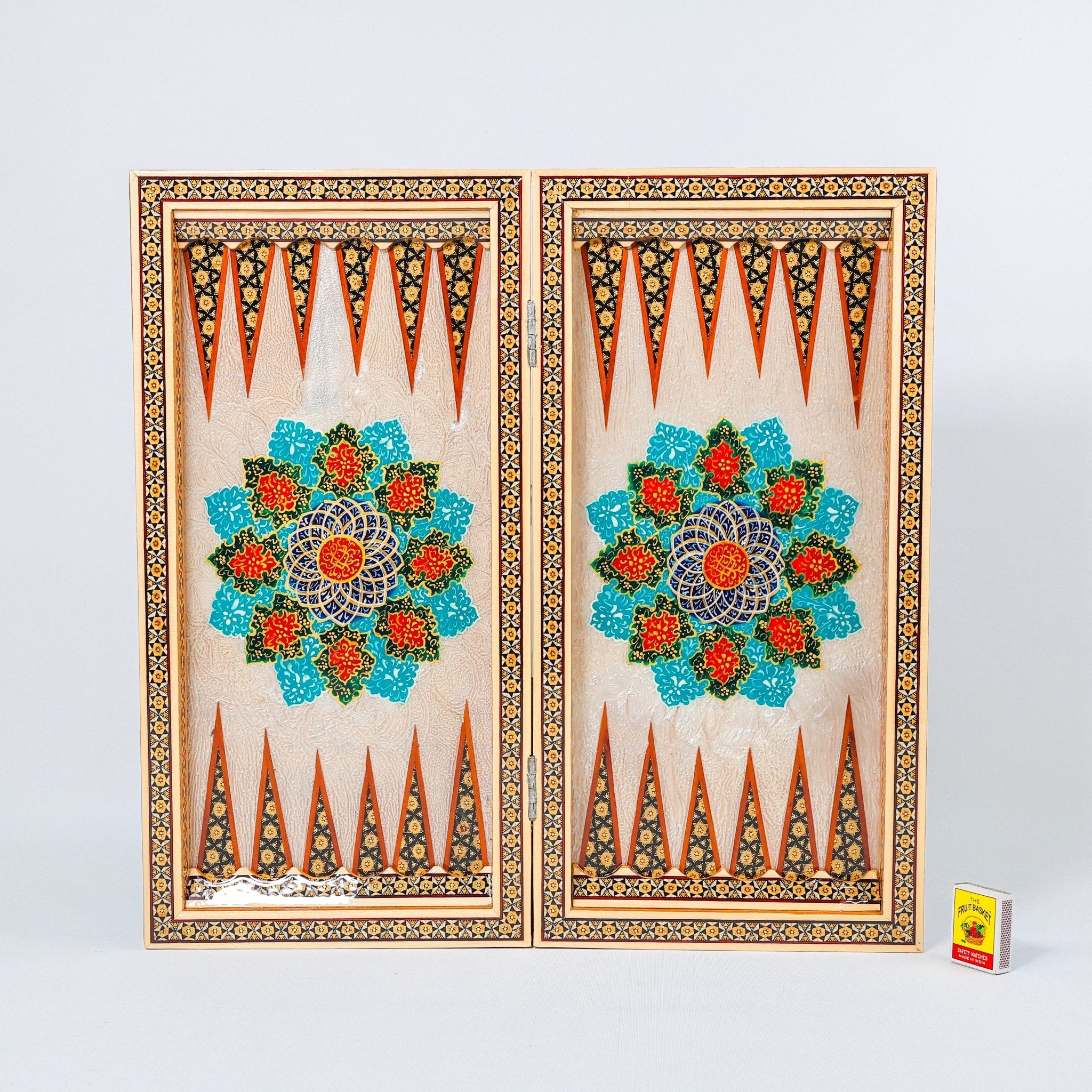 Backgammon & Chess Board – Size 50 – Premium Round Edge – Chogan Design - 14 - Meraas Gallery