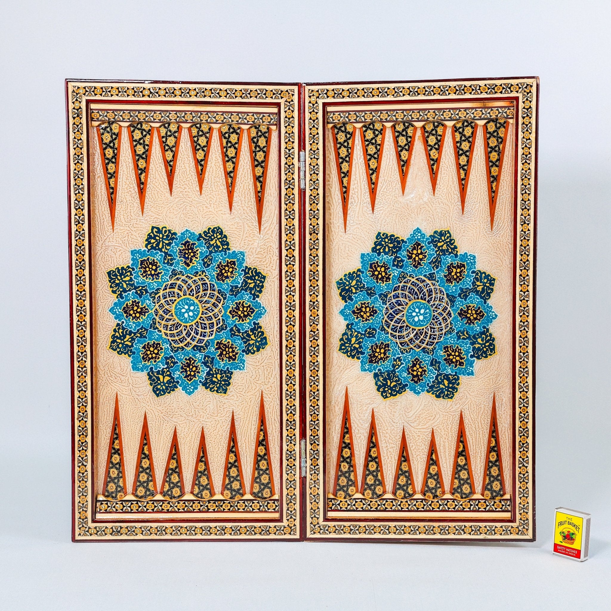 Backgammon & Chess Board – Size 50 – Premium Round Edge – Chogan Design - 15 - Meraas Gallery