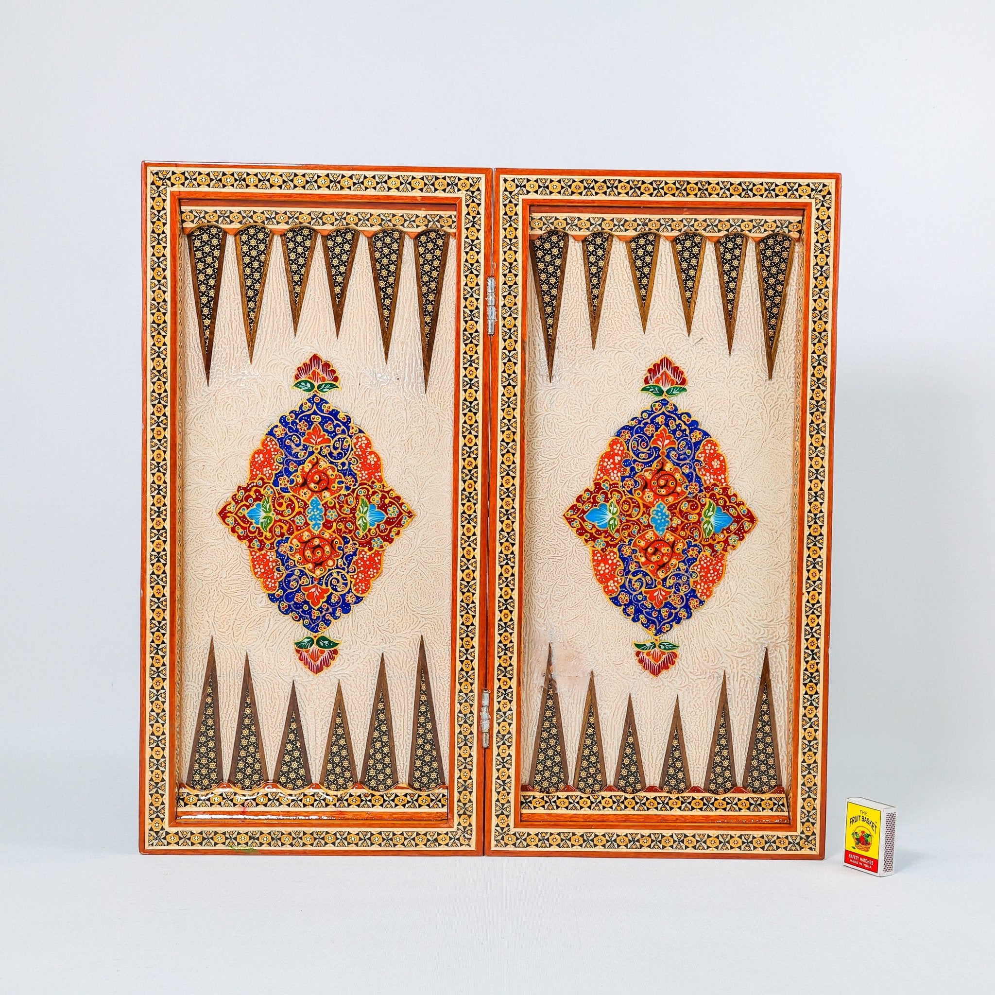 Backgammon & Chess Board – Size 50 – Premium Round Edge – Chogan Design - 16 - Meraas Gallery