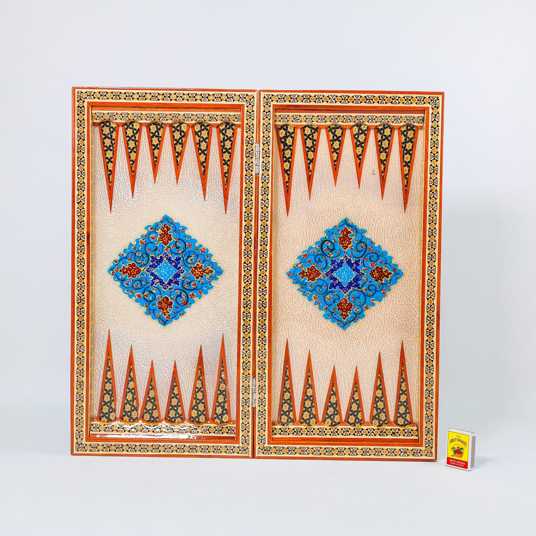 Backgammon & Chess Board – Size 50 – Premium Round Edge – Chogan Design - 17 - Meraas Gallery