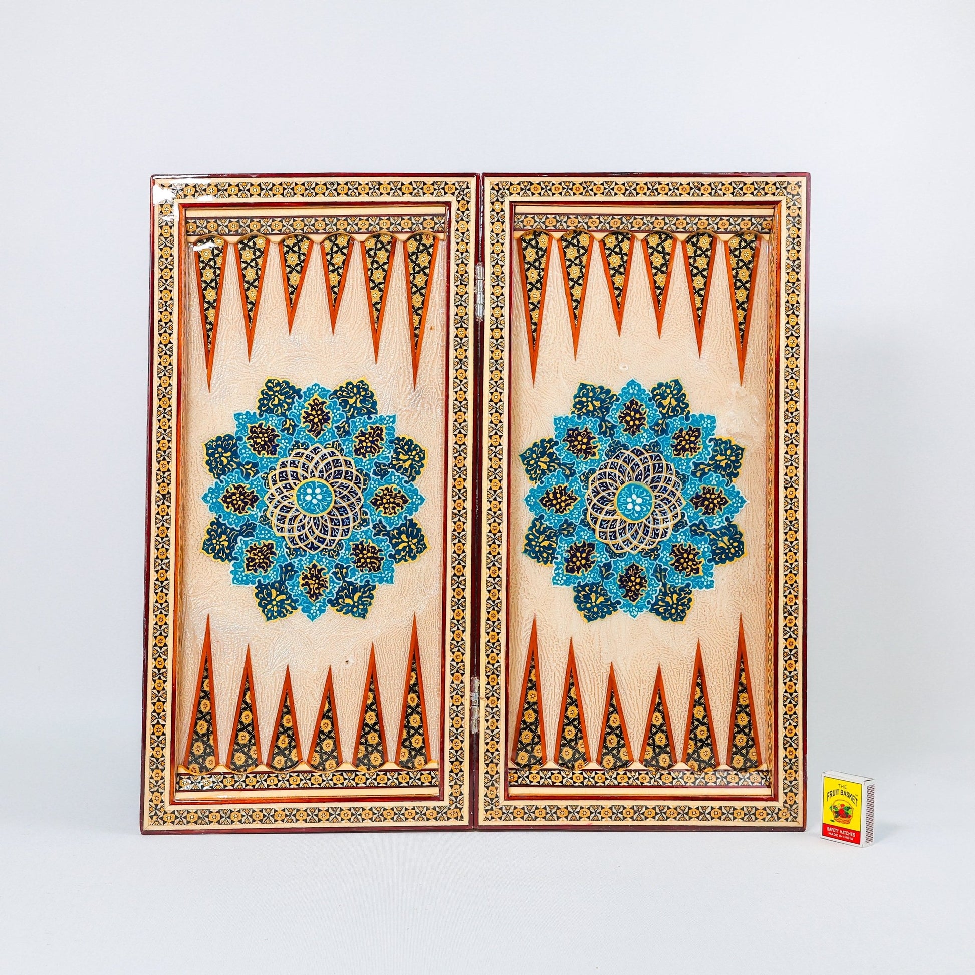 Backgammon & Chess Board – Size 50 – Premium Round Edge – Chogan Design - 20 - Meraas Gallery