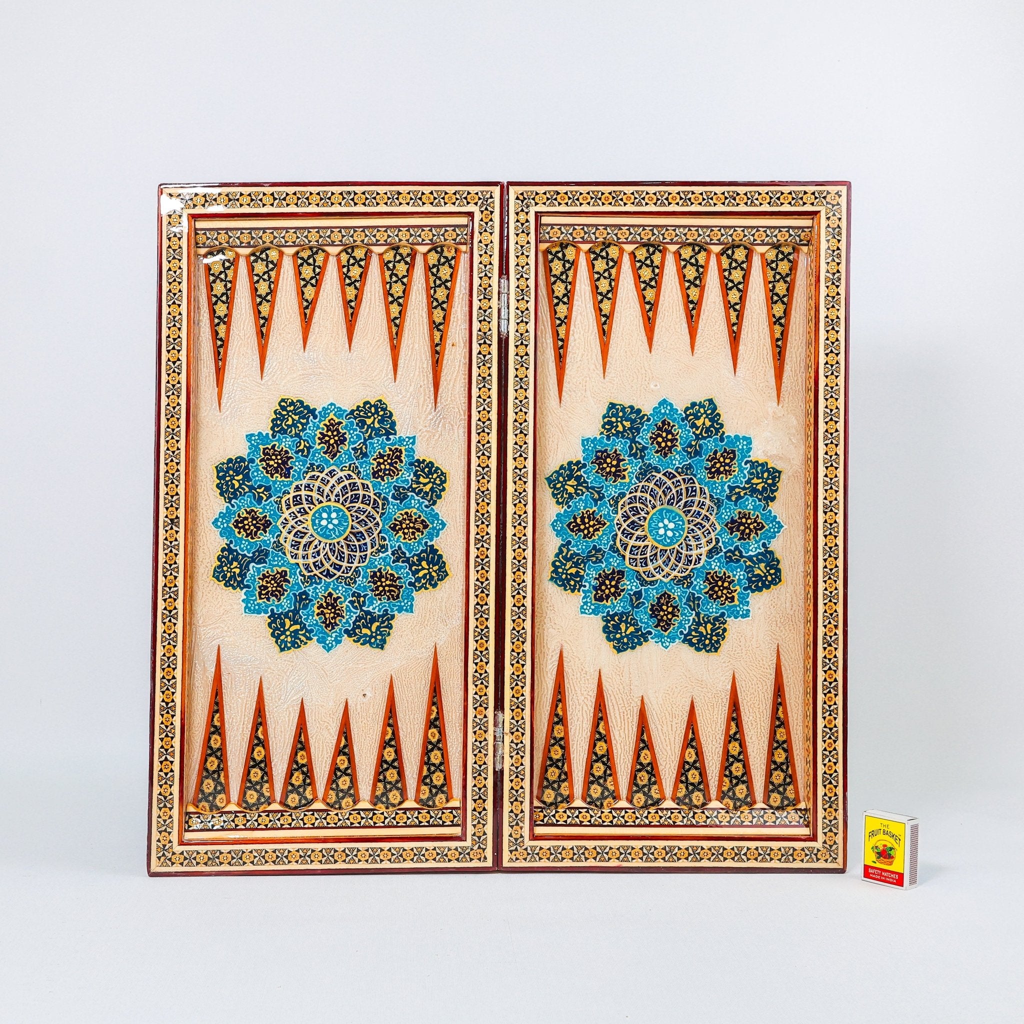 Backgammon & Chess Board – Size 50 – Premium Round Edge – Chogan Design - 20 - Meraas Gallery