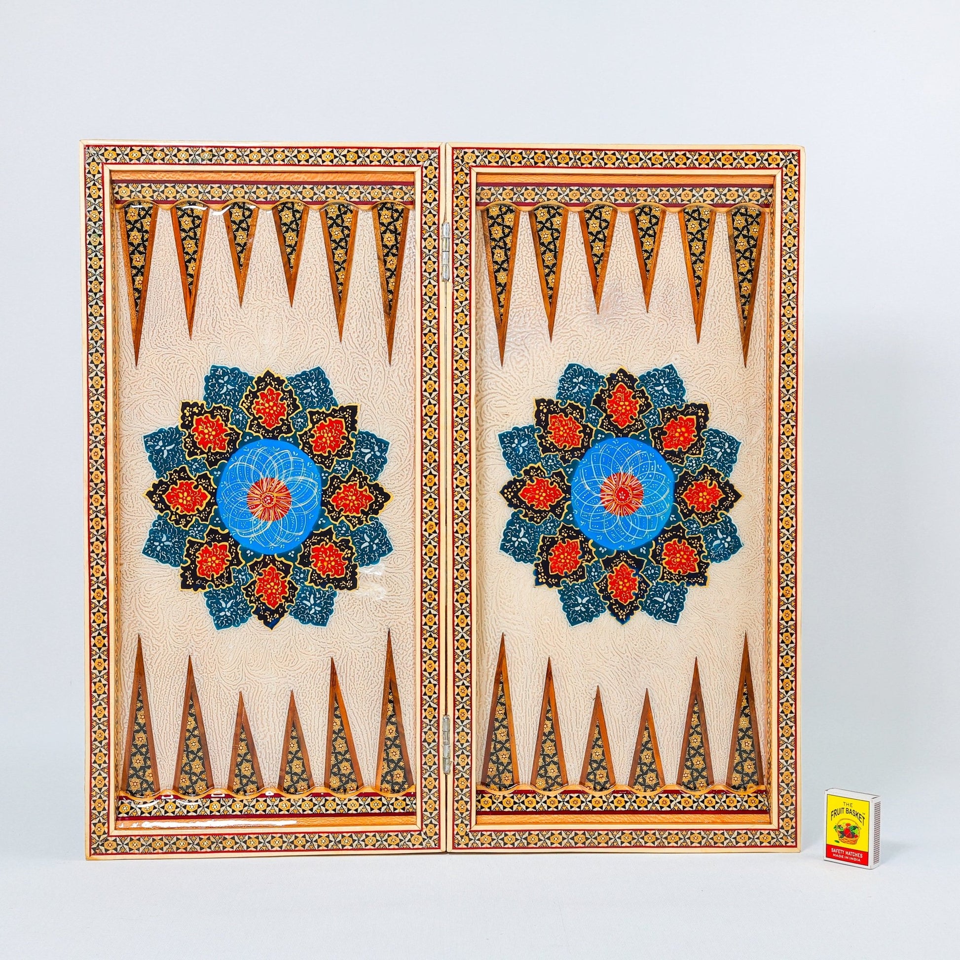 Backgammon & Chess Board – Size 50 – Premium Round Edge – Chogan Design - 21 - Meraas Gallery