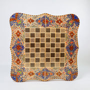 Backgammon & Chess Board – Size 50 – Full Khatam – Bone Inlay - 04 - Meraas Gallery