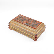 Tissue Box – Knife Style – Miniature Tazhib Painting – Cross Khatam 1 - Meraas Gallery