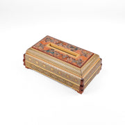 Tissue Box – Knife Style – Miniature Tazhib Painting – Cross Khatam - Meraas Gallery