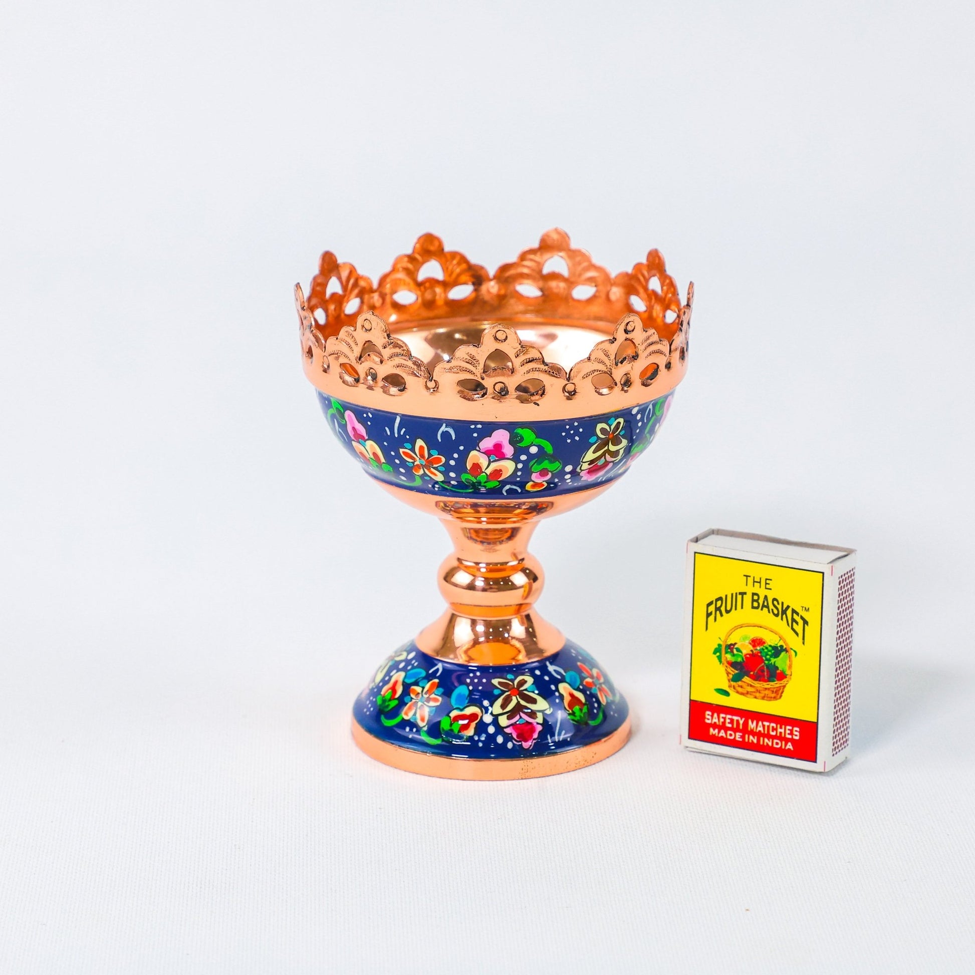 Nut Bowl – Pardazi Design – Hand - Painted Copper – Size 9 cm - Meraas Gallery