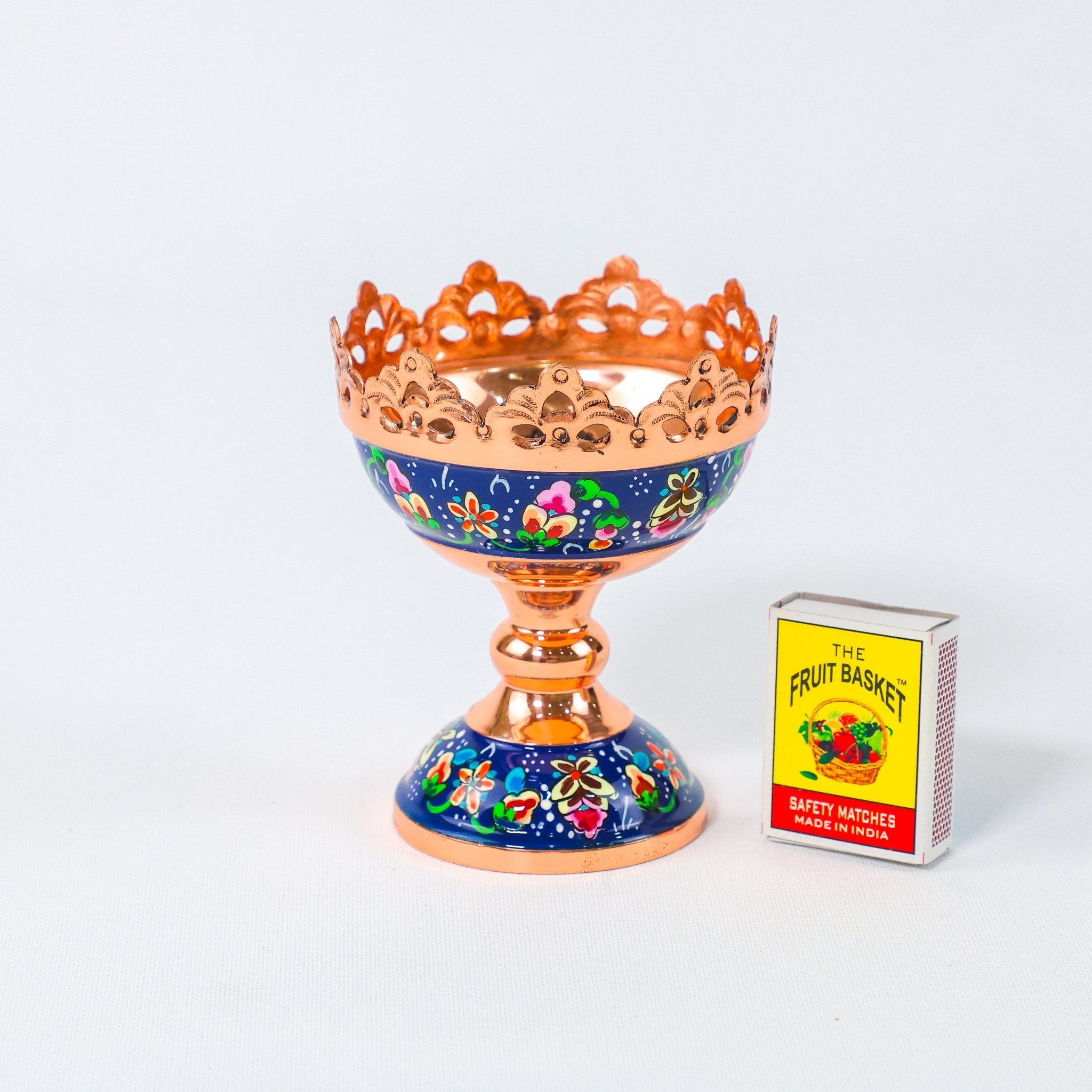 Nut Bowl – Pardazi Design – Hand - Painted Copper – Size 9 cm - Meraas Gallery