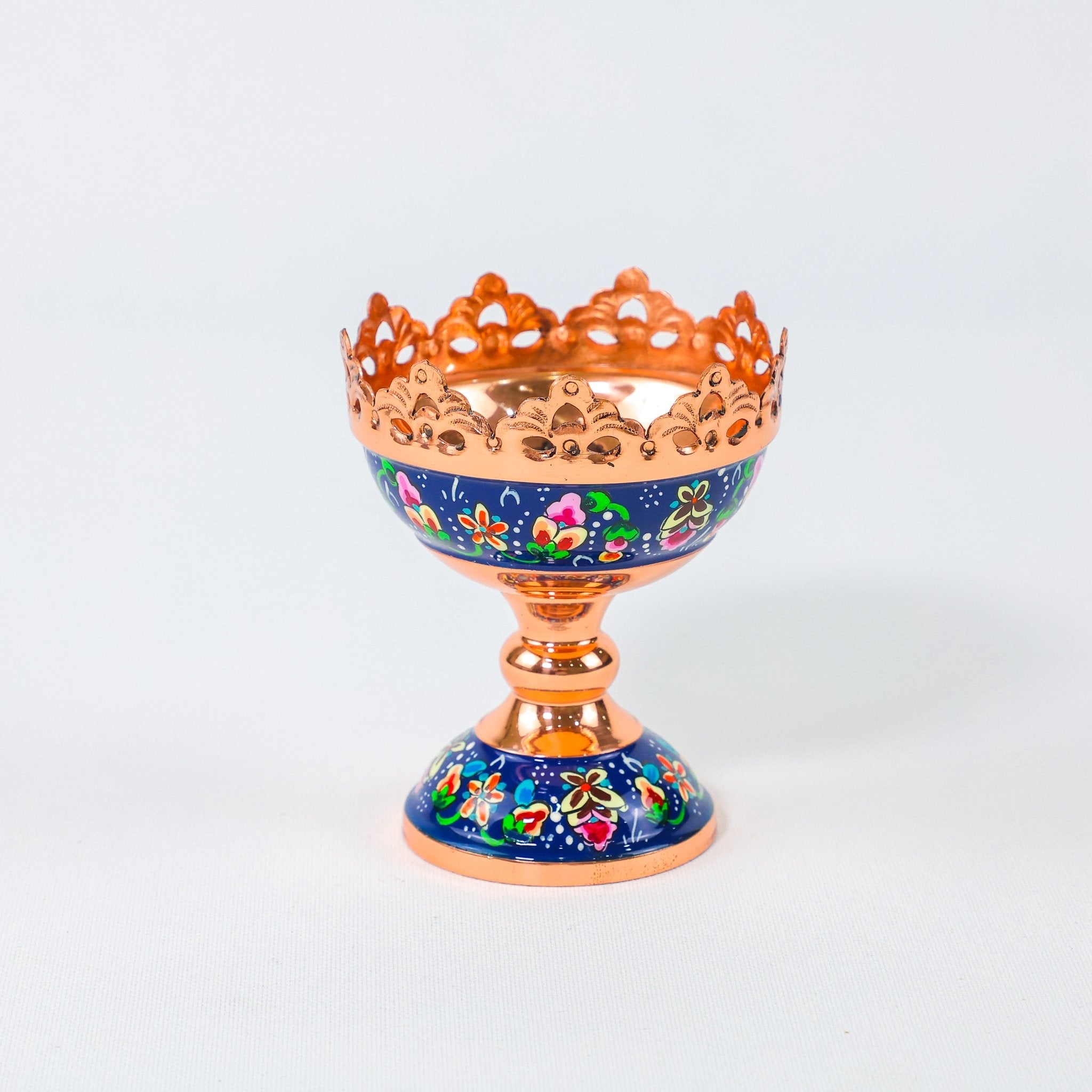 Nut Bowl – Pardazi Design – Hand - Painted Copper – Size 9 cm - Meraas Gallery