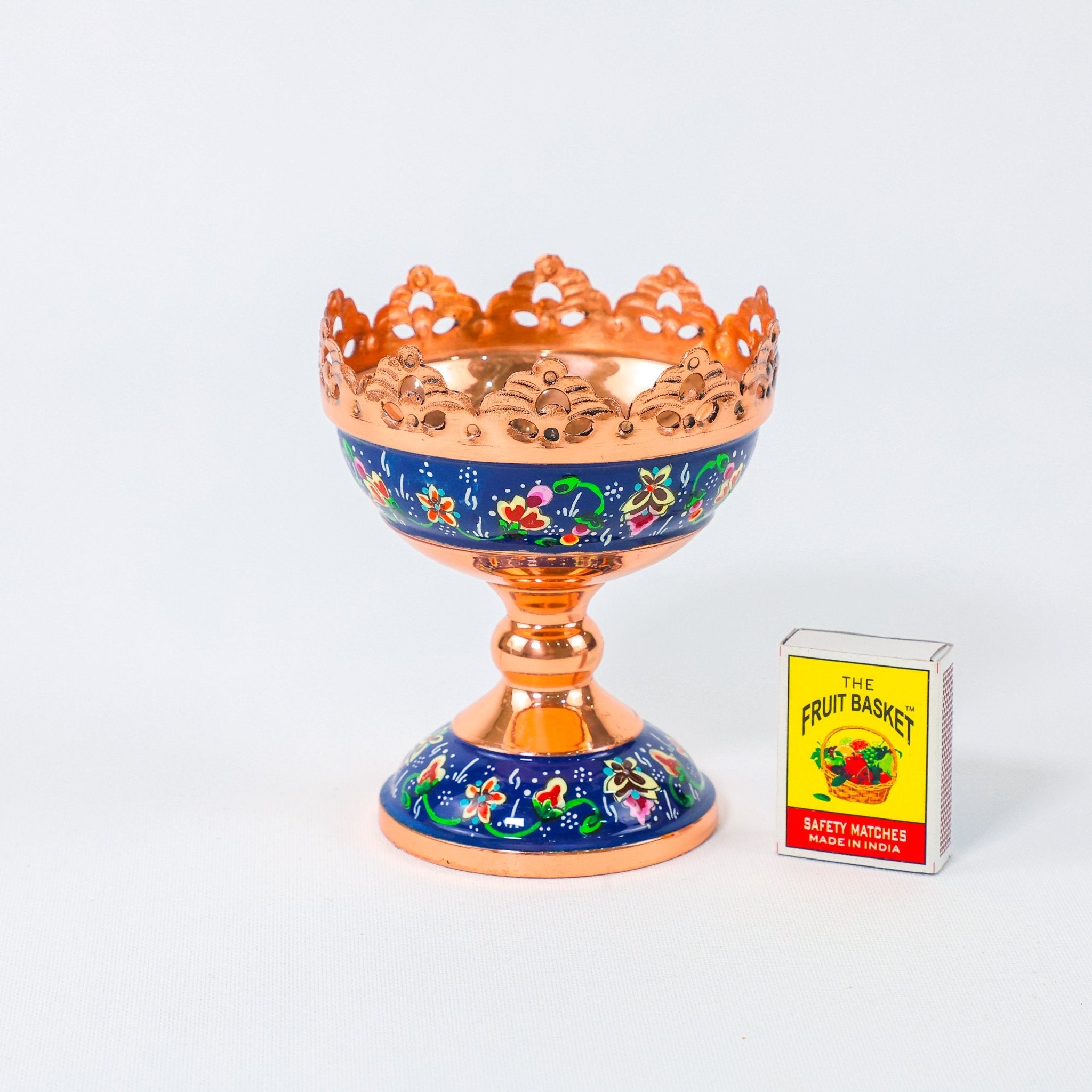 Nut Bowl – Pardazi Design – Hand - Painted Copper – Size 11 cm - Meraas Gallery